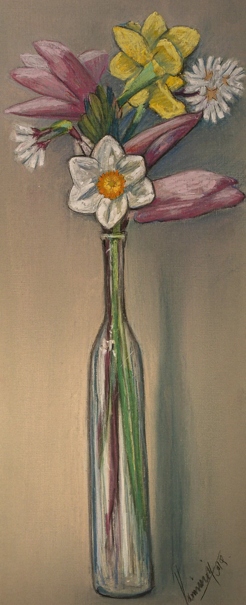 "Botanical Series", pastel on paper, 8 × 19.5 in., 2019