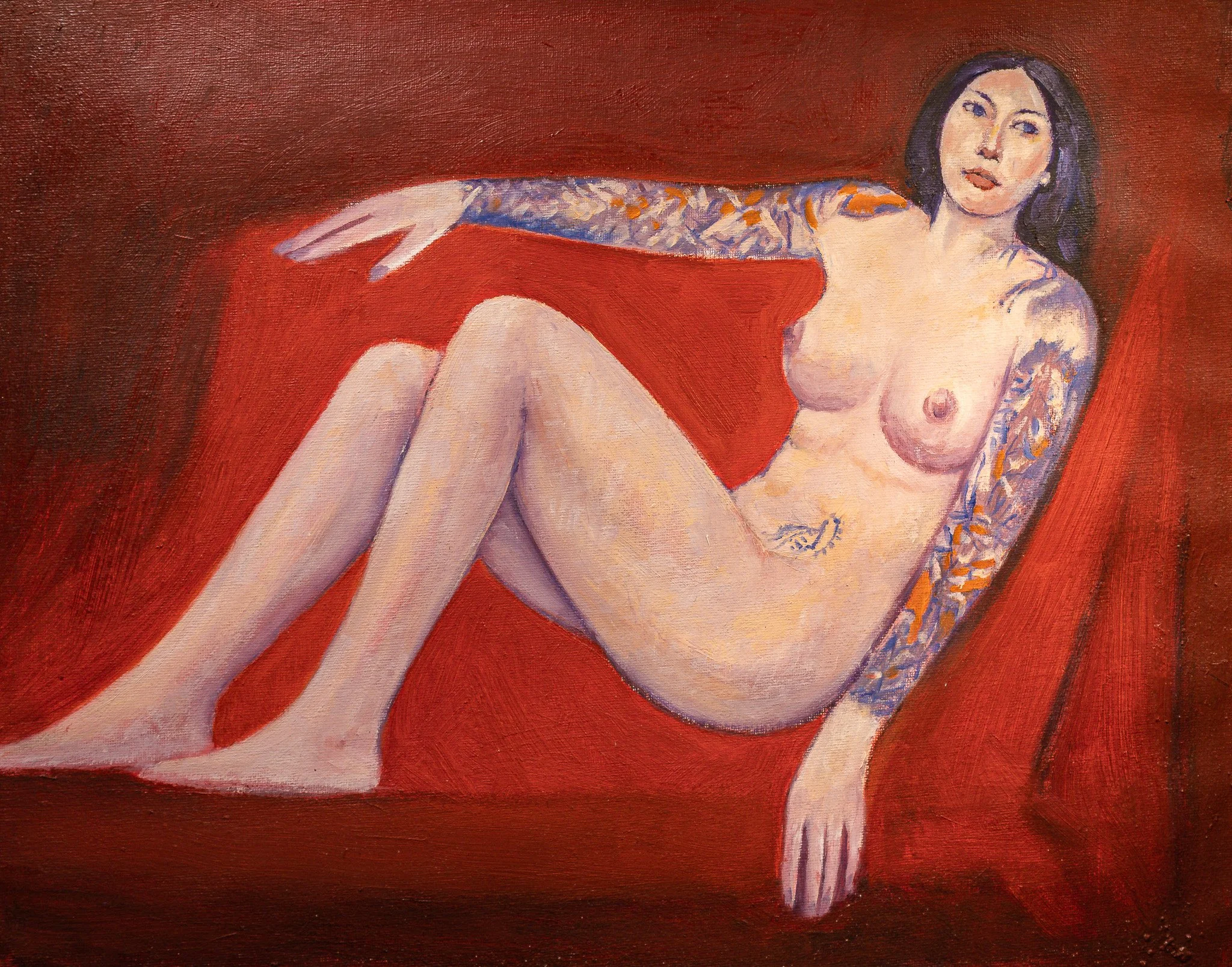 "Live Figure Studies", oil on canvas, 16 × 20 in., 2023