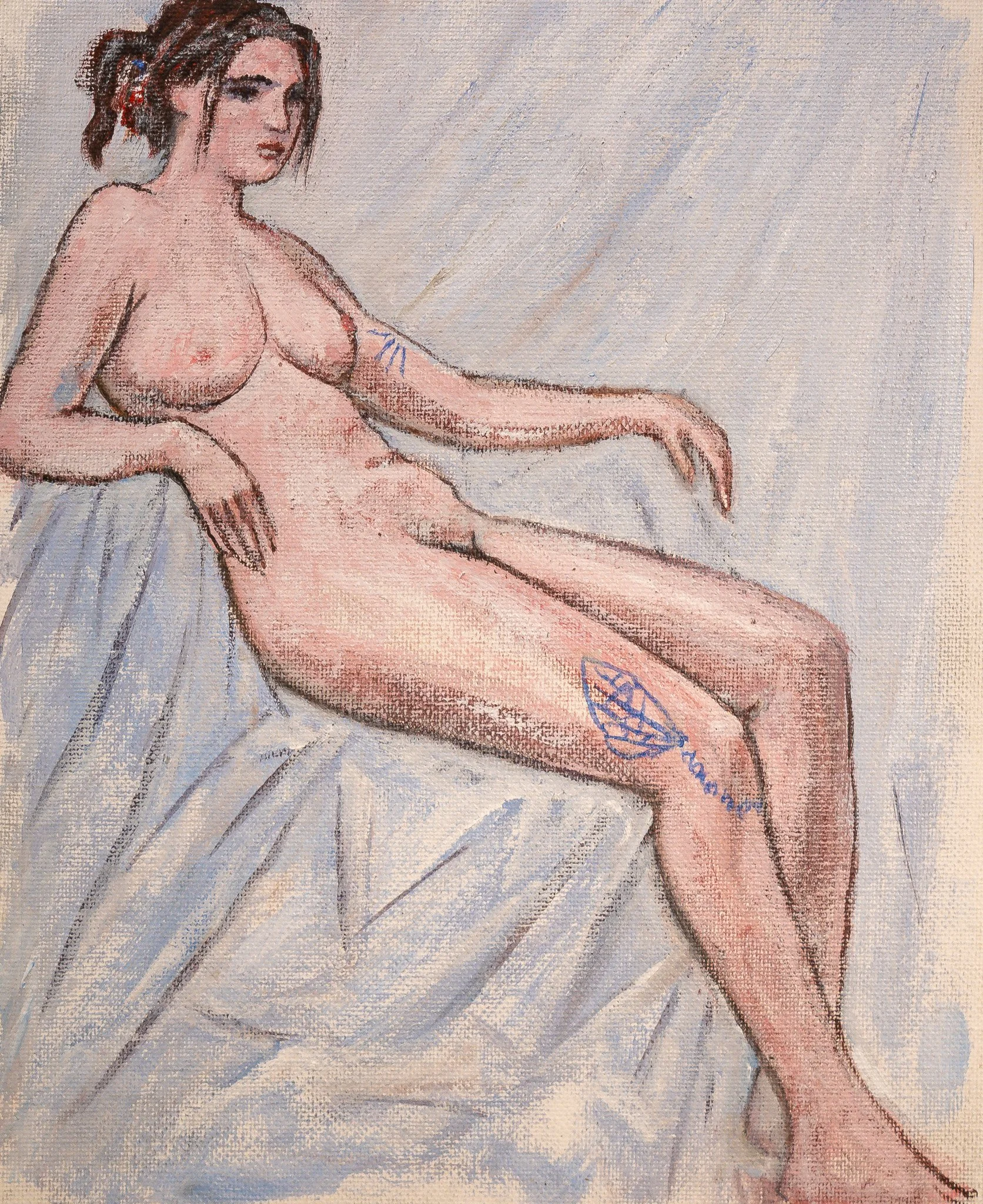 "Live Figure Studies", acrylic on canvas, 8 × 10 in., 2018