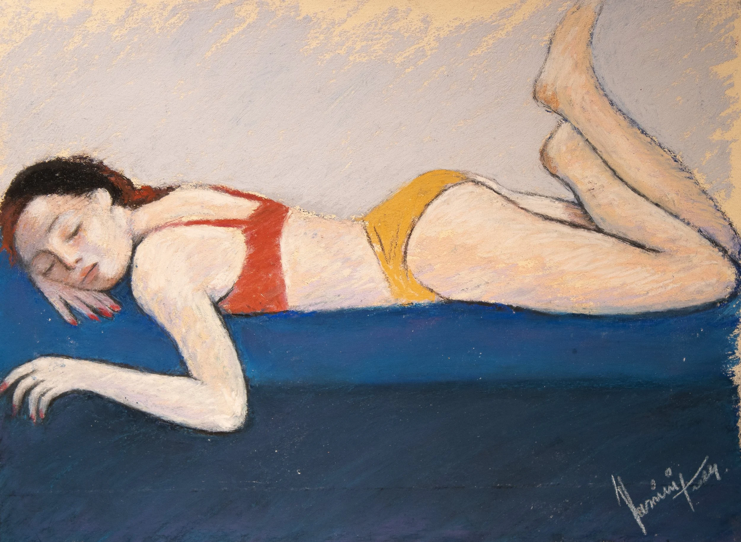 "Live Figure Studies", pastel on paper, 9 × 12 in., 2024