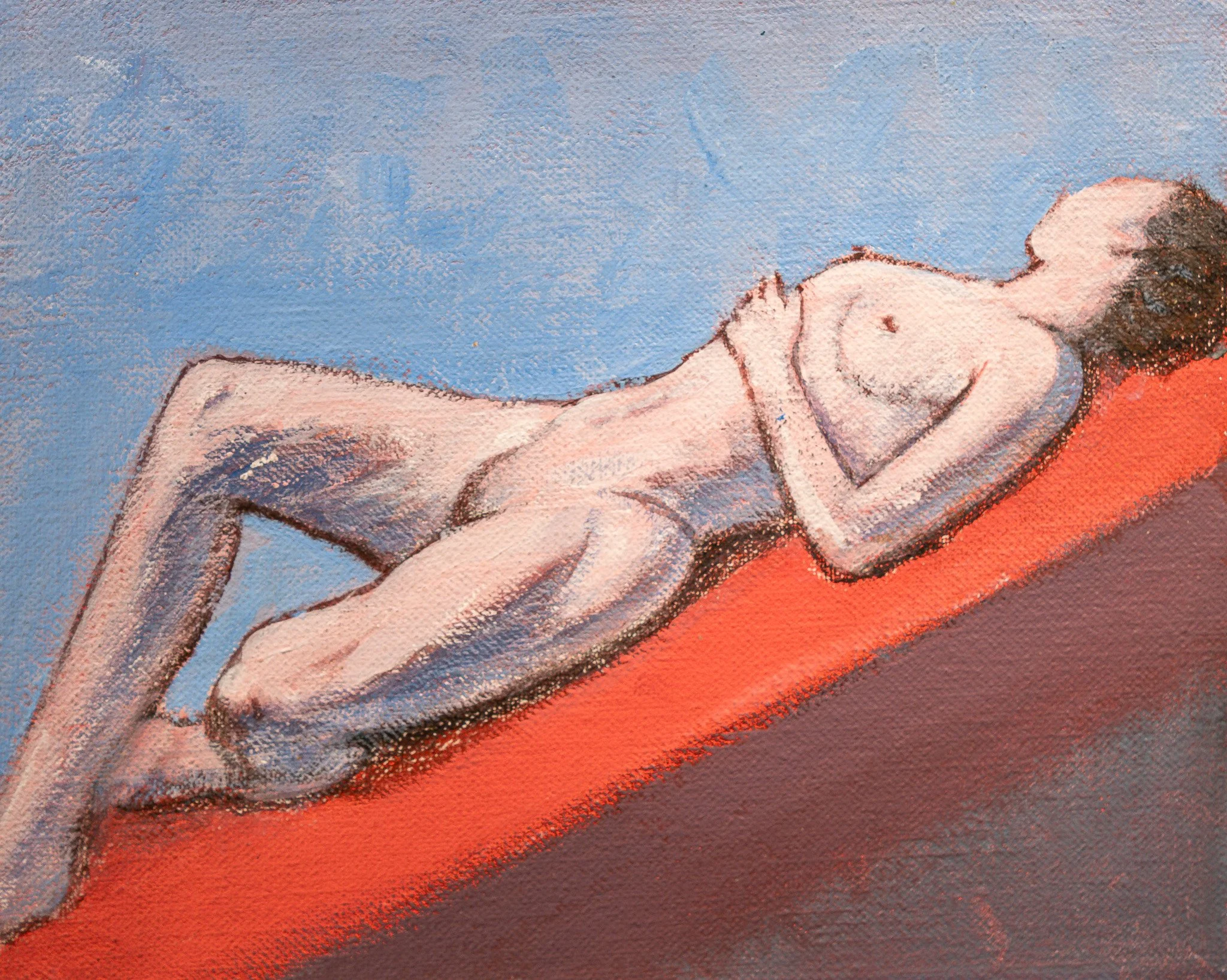 "Live Figure Studies", acrylic on canvas, 10 × 12 in., 2023