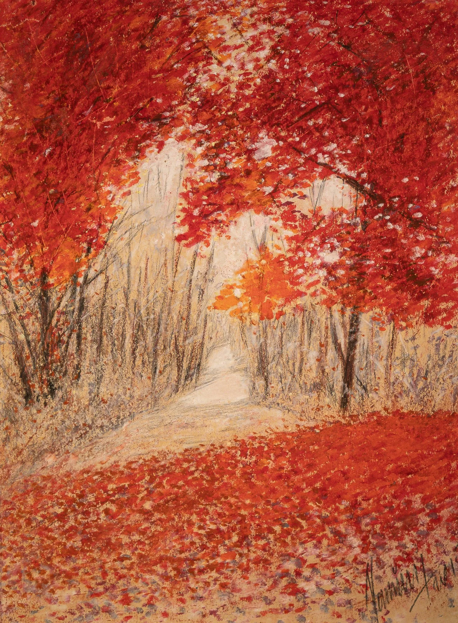 "Liminal", pastel on paper, 9 × 12 in., 2015