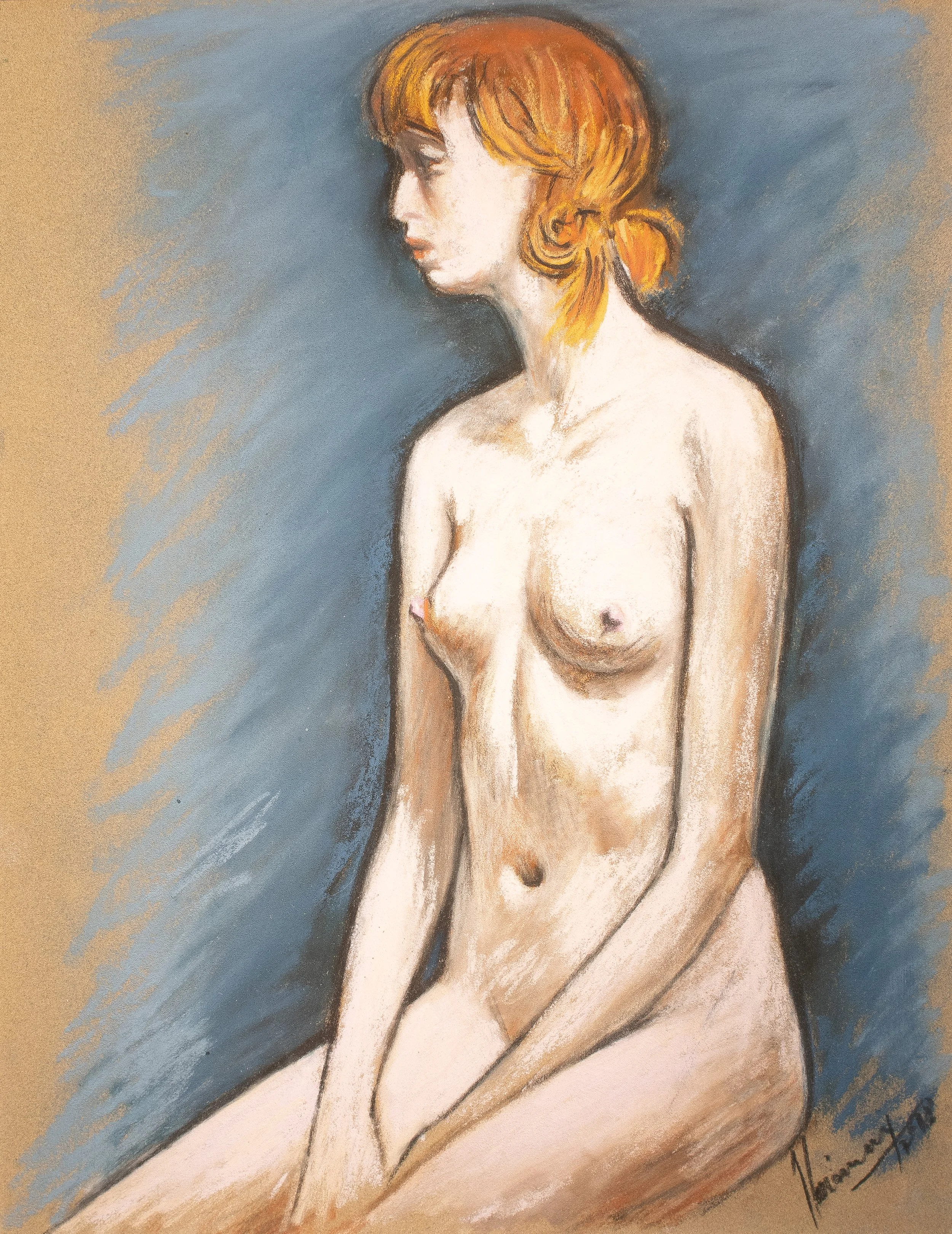 "Live Figure Studies", pastel on paper, 11 × 14 in., 2016