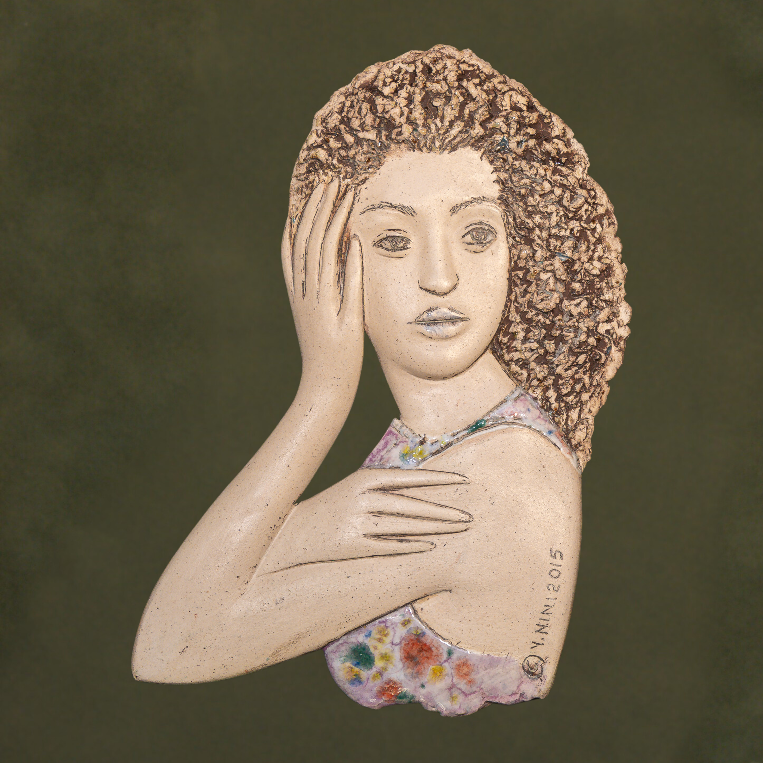 "Relief Studies", ceramic, 12 × 15 in., 2015