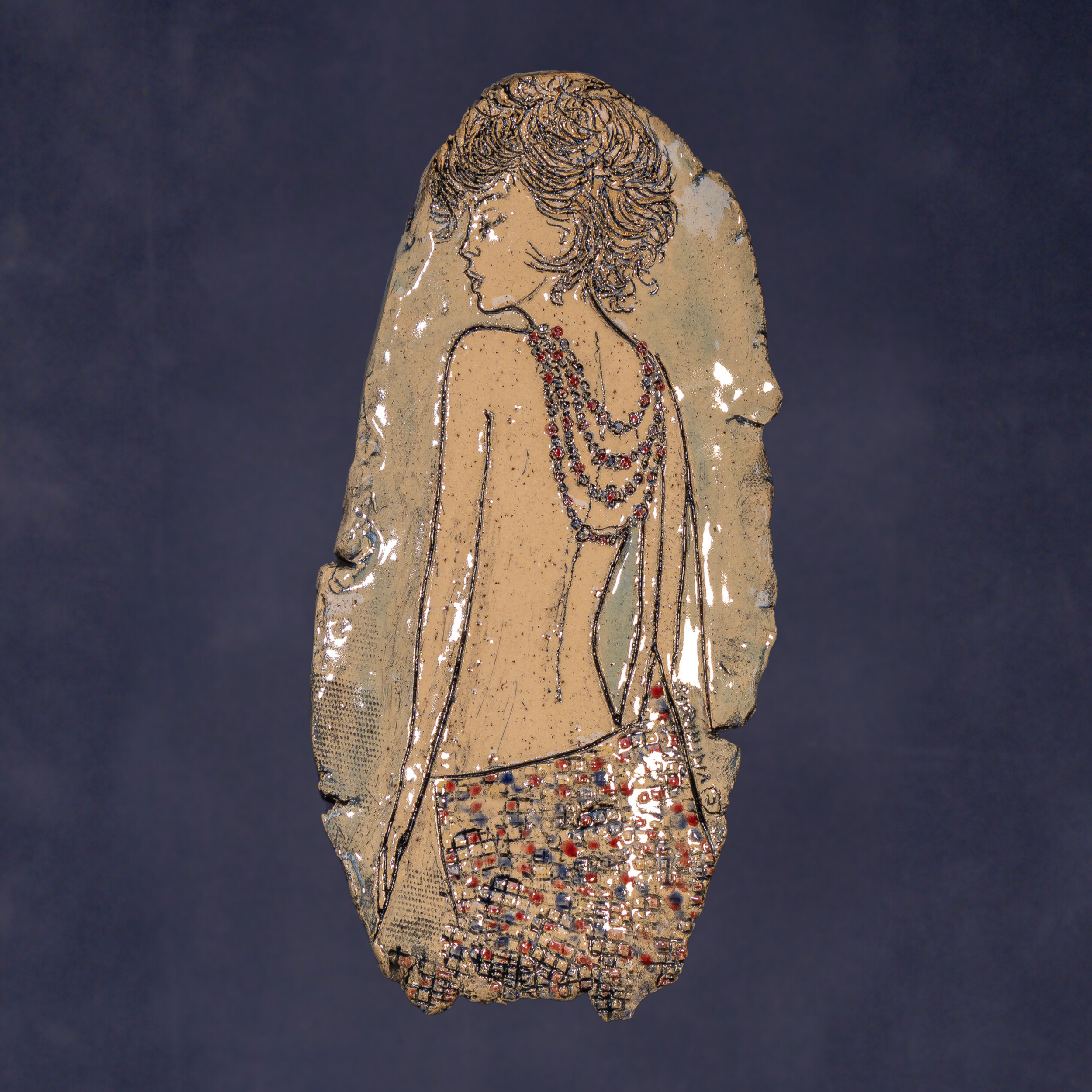 "Relief Studies", ceramic, 12 × 15.5 in., 2015