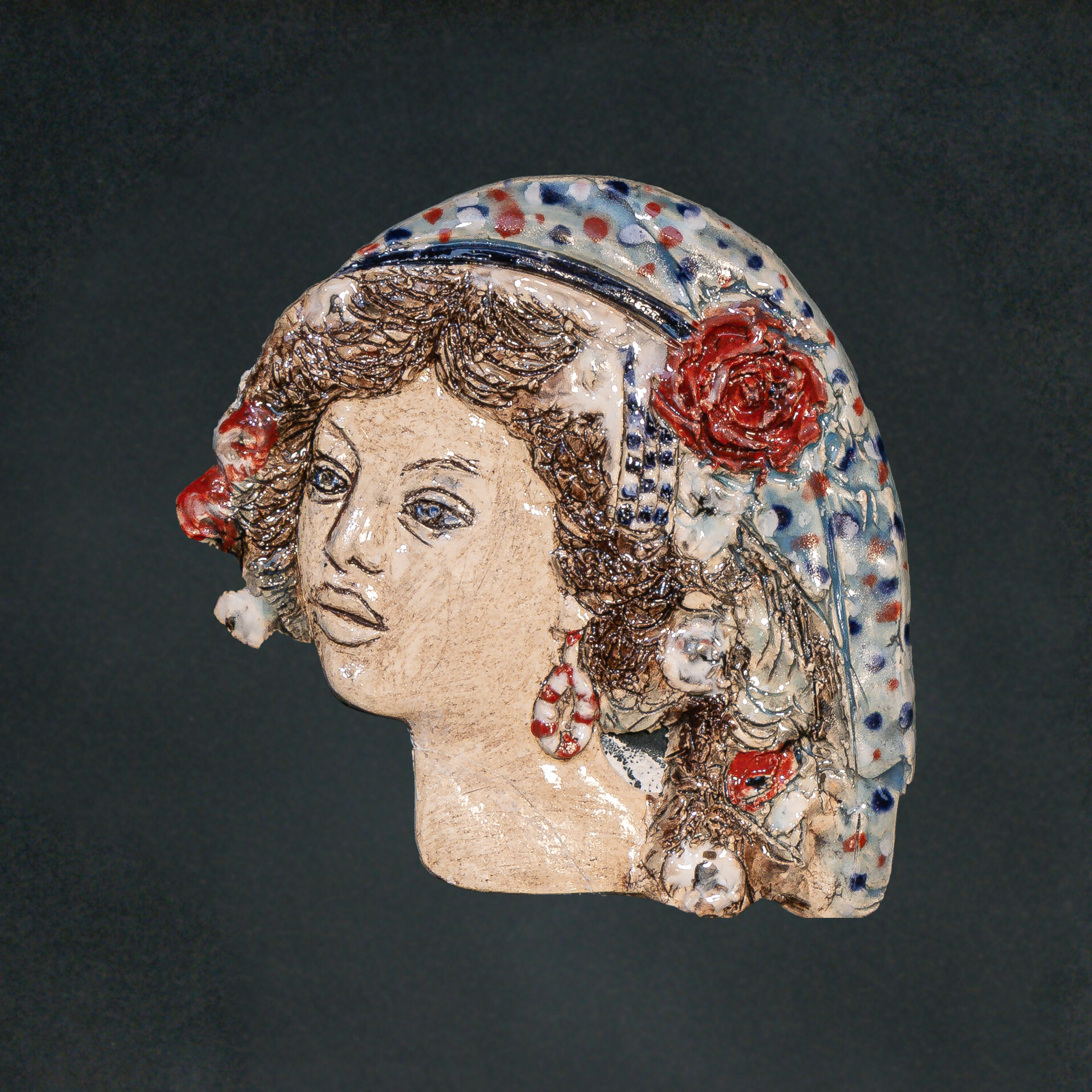 "Relief Studies", ceramic, 7 × 8 in., 2015