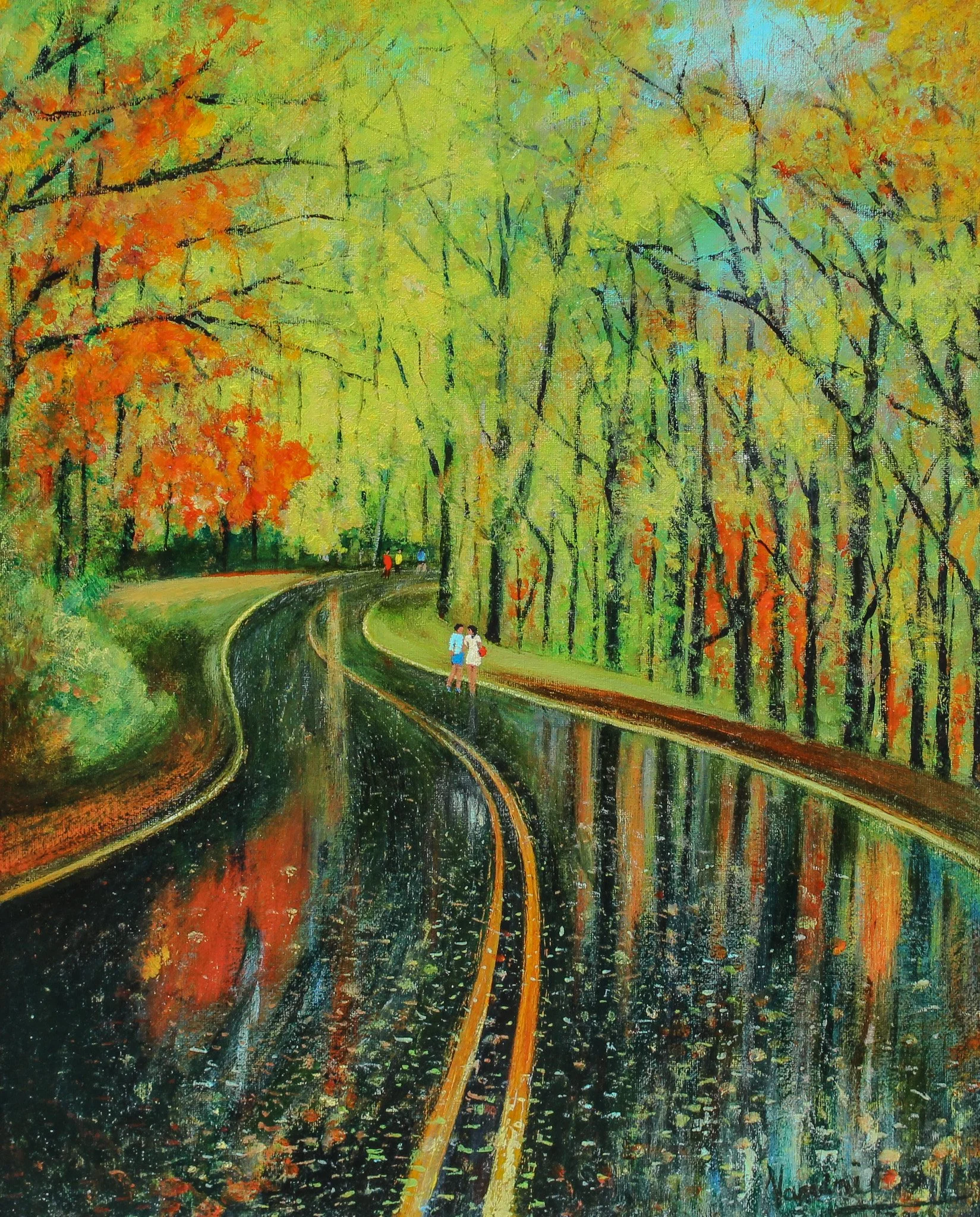 "Passage", acrylic on canvas, 16 × 20 in., 2010