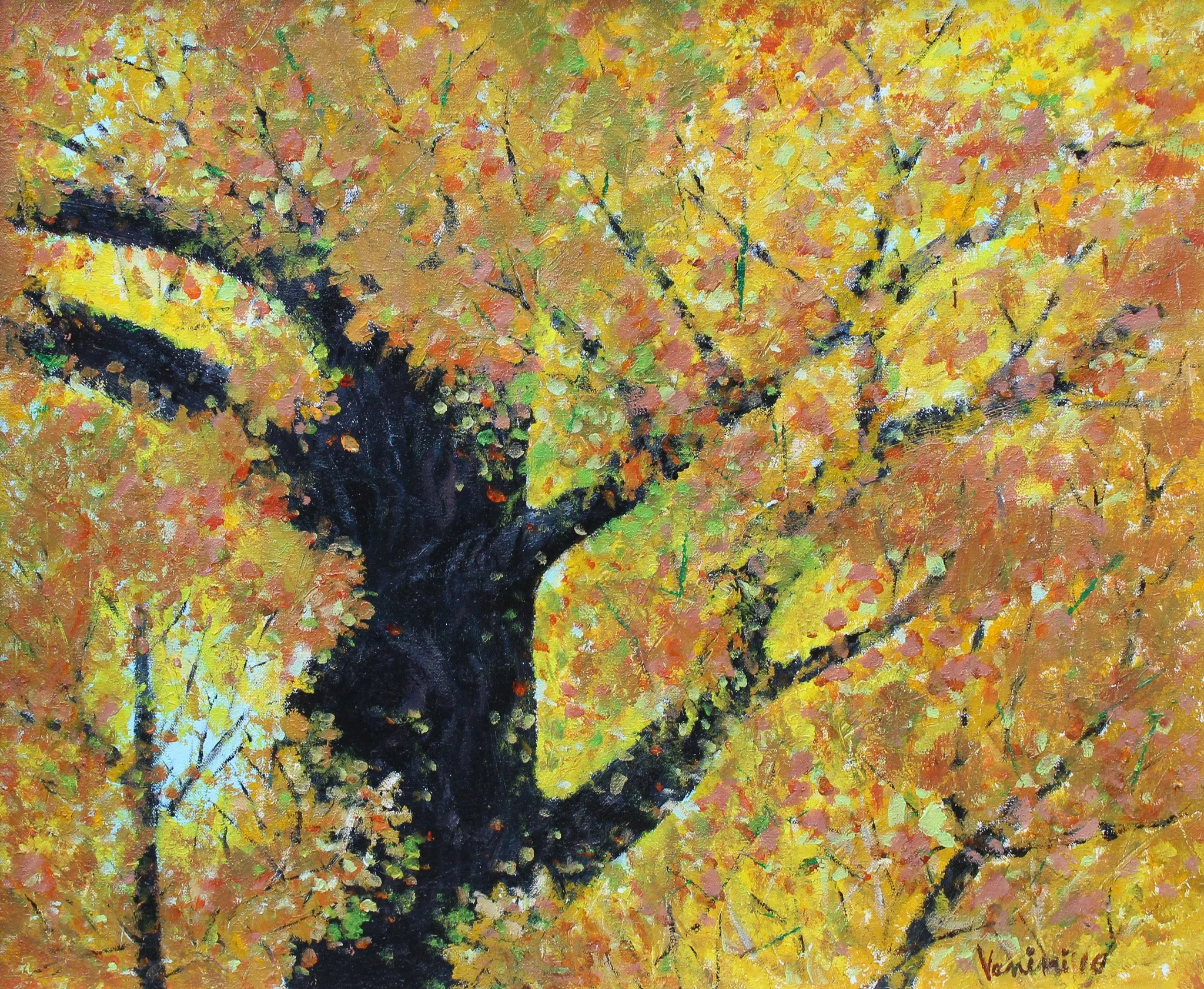 "Aureole", acrylic on canvas, 20 × 24 in., 2010