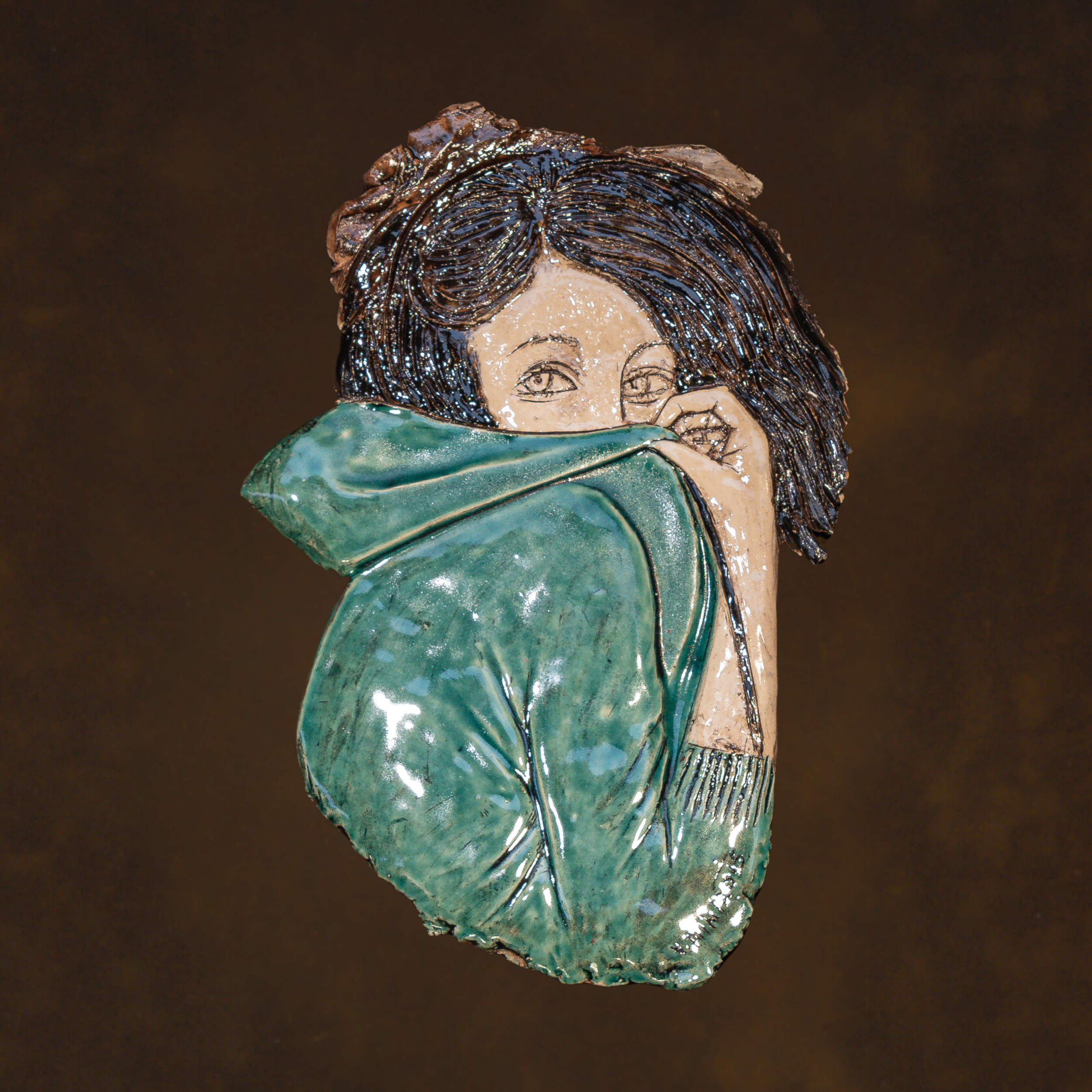 "Relief Studies", ceramic, 13 × 16 in., 2015