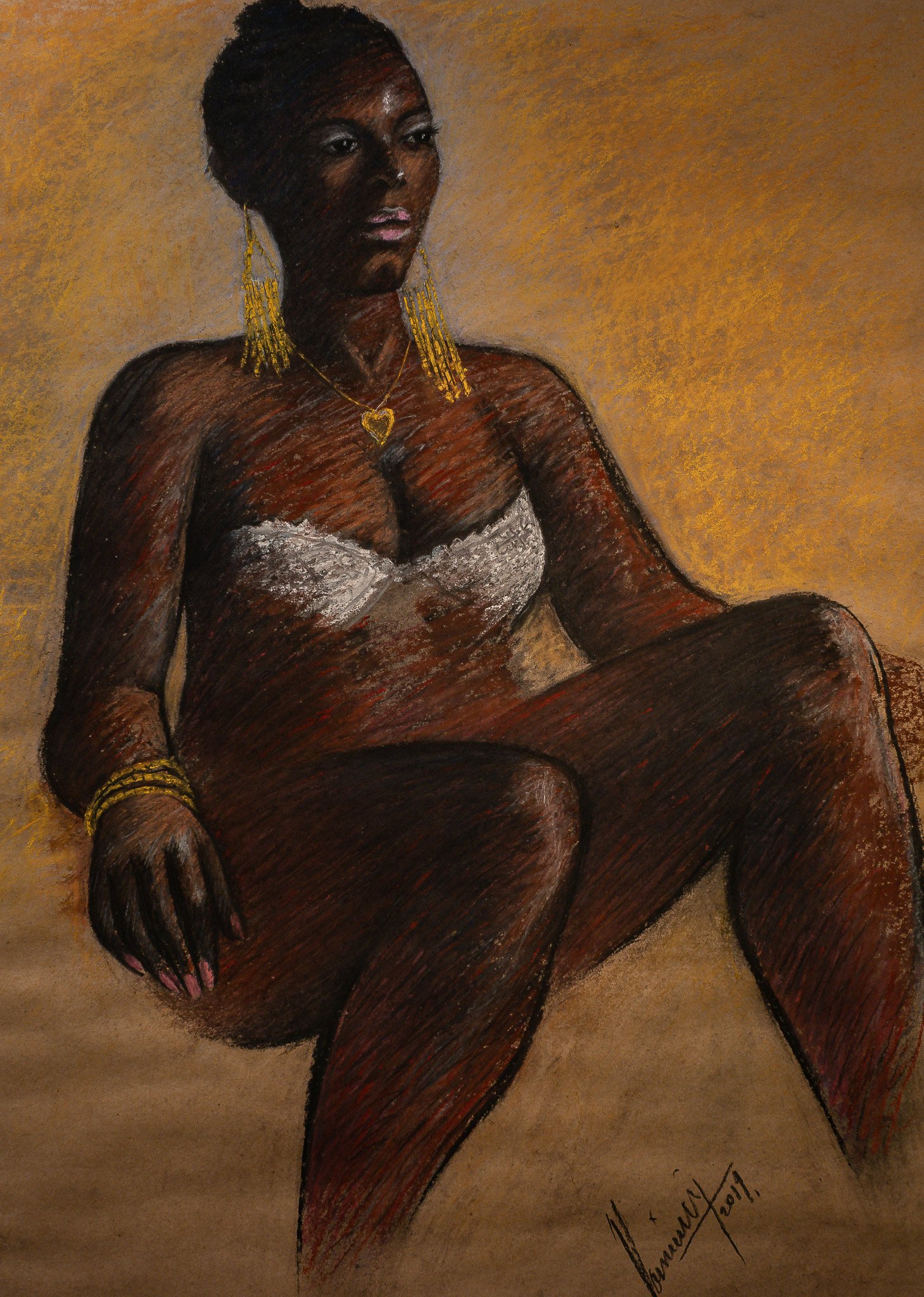 "Live Figure Studies", pastel on paper, 18 × 24 in., 2019