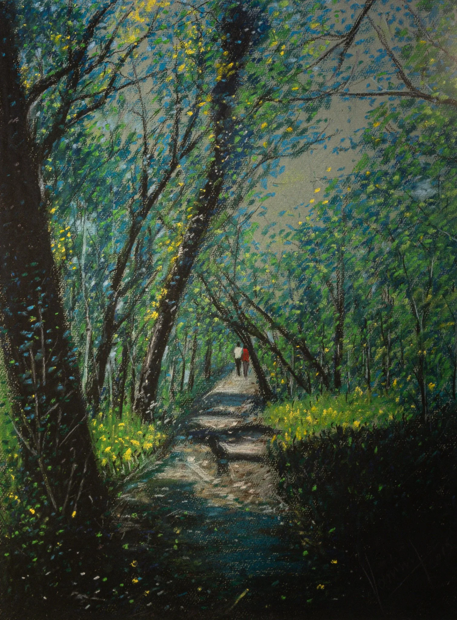 "Quiet Passage", pastel on paper, 12 × 17 in., 2014