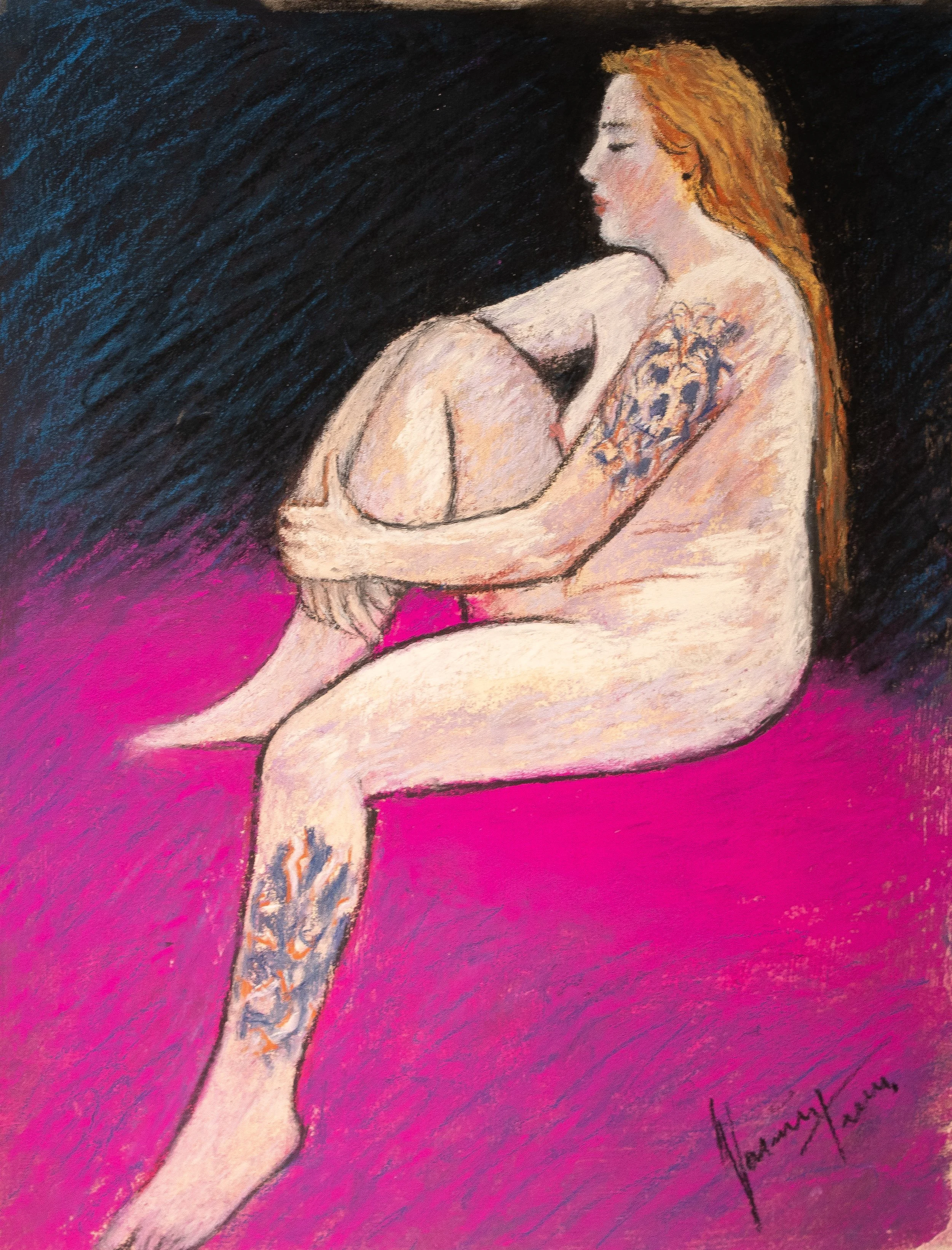 "Live Figure Studies", pastel on paper, 9 × 12 in., 2024