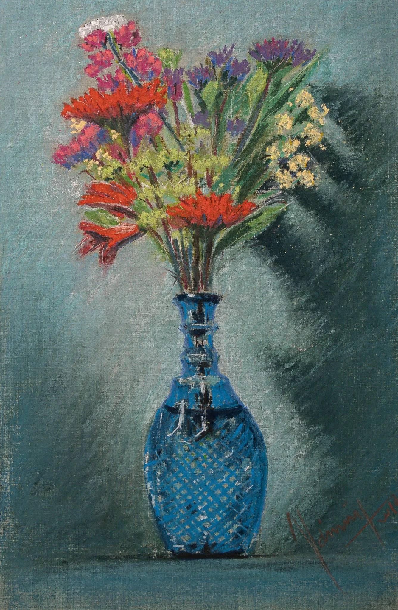 "Botanical Series", pastel on paper, 8 × 12 in., 2019