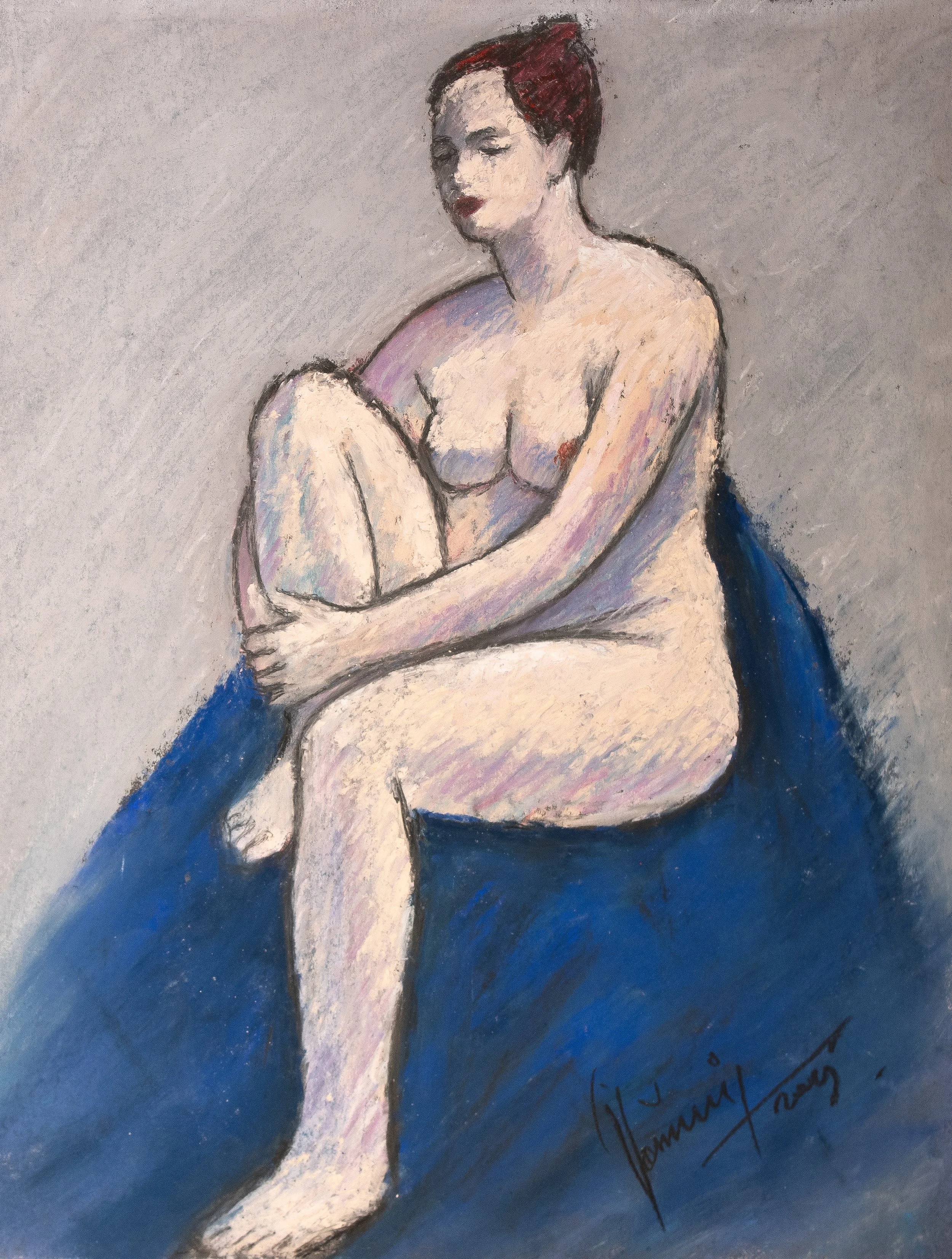 "Live Figure Studies", pastel on paper, 9 × 11 in., 2025