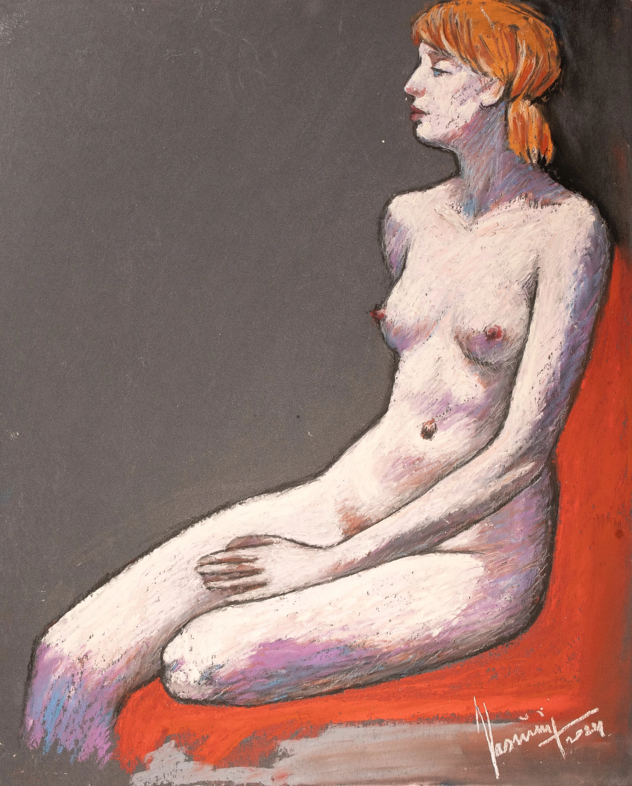 "Live Figure Studies", pastel on paper, 9 × 11 in., 2024