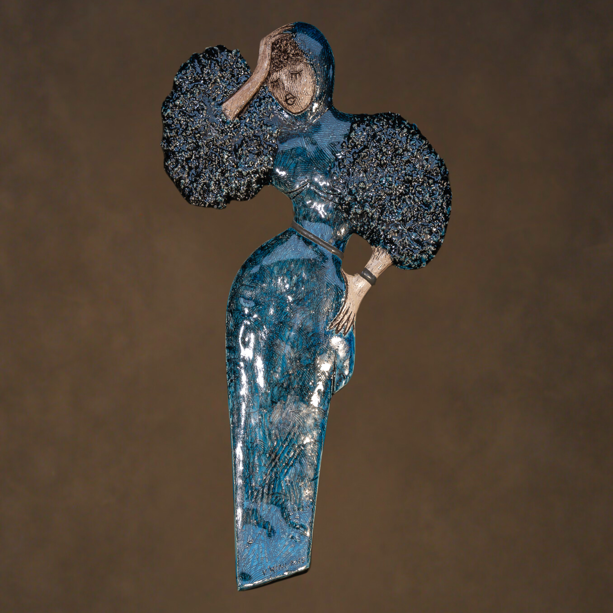 "Relief Studies", ceramic, 14 × 18 in., 2015