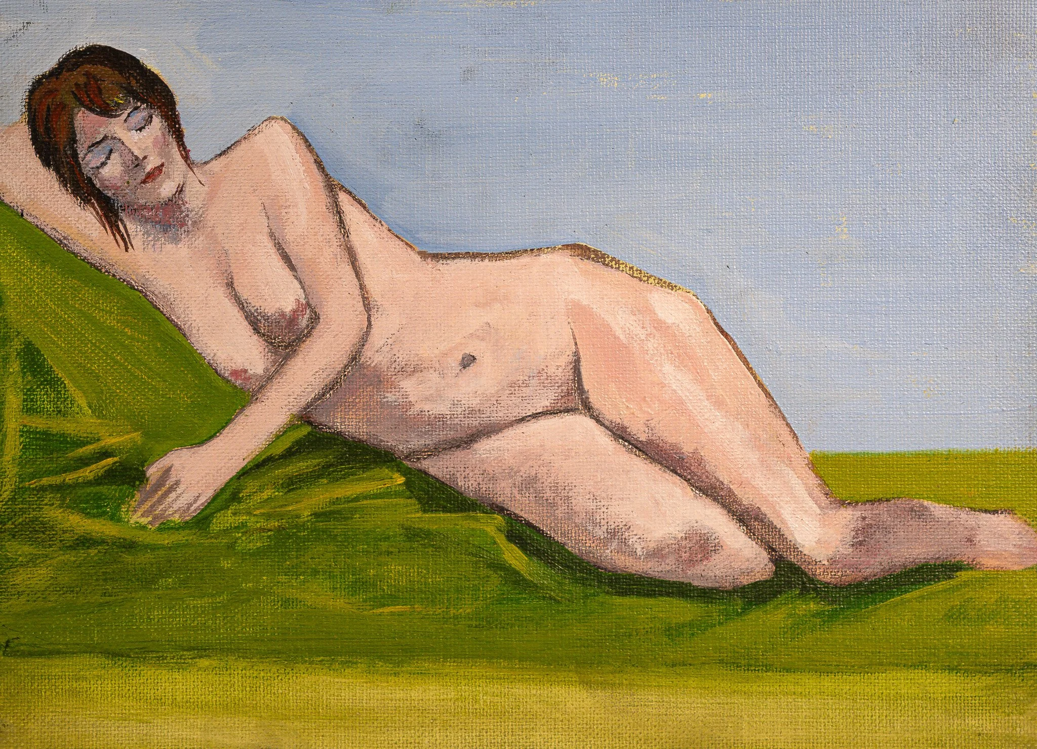 "Live Figure Studies", acrylic on canvas, 9 × 12 in., 2018