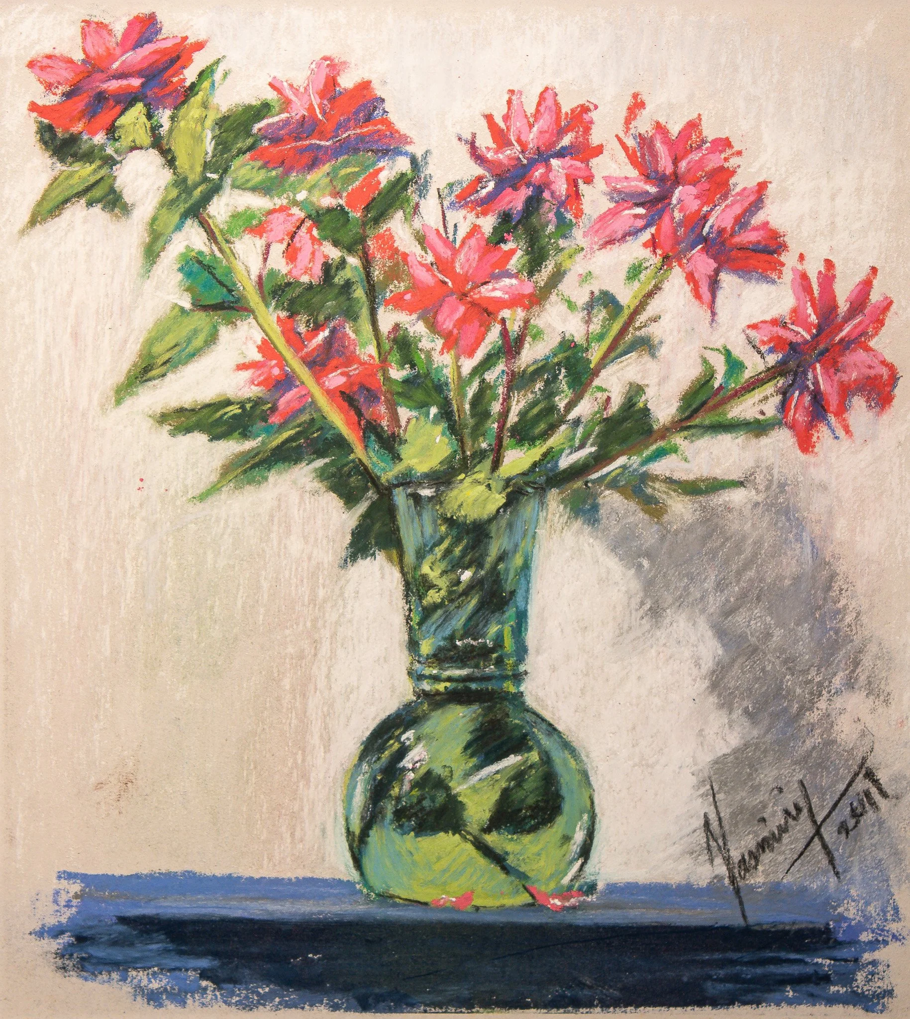 "Botanical Series", pastel on paper, 9 × 10 in., 2019