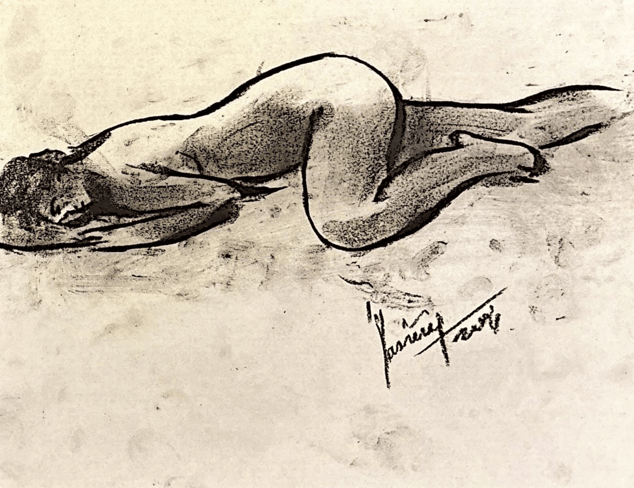 "Technical Warm-ups", charcoal on paper, 9 × 11.75 in., 2024