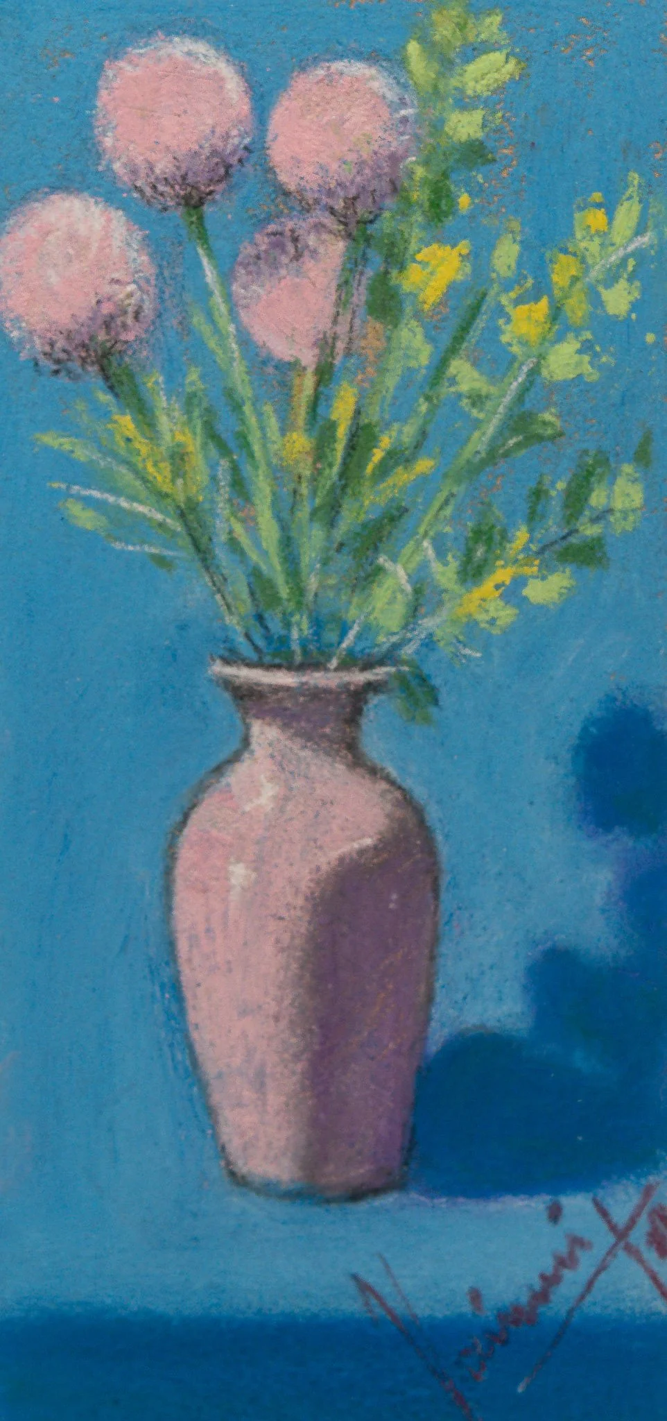 "Botanical Series", pastel on paper, 3 × 6 in., 2019