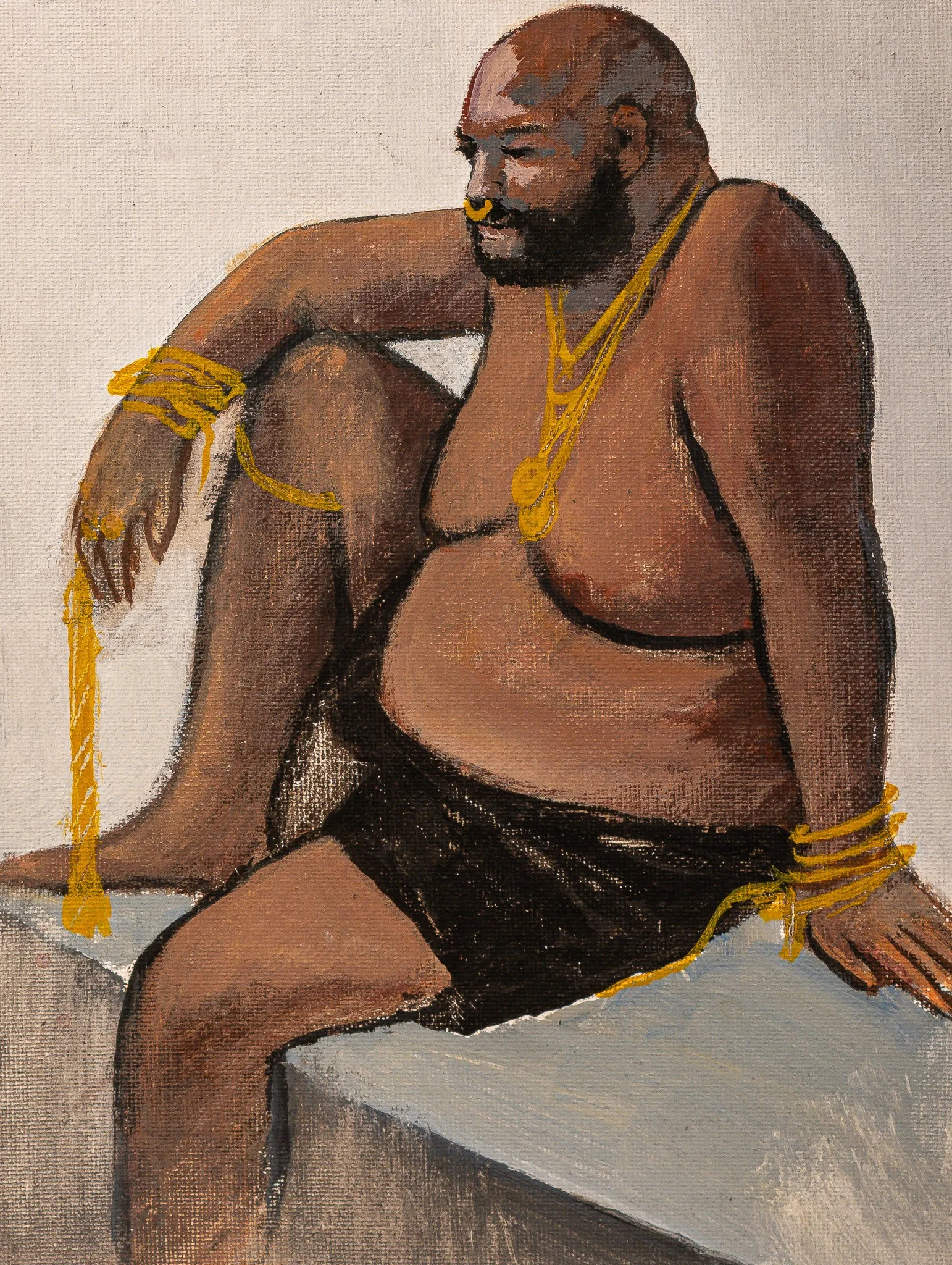 "Live Figure Studies", acrylic on canvas, 9 × 12 in., 2023