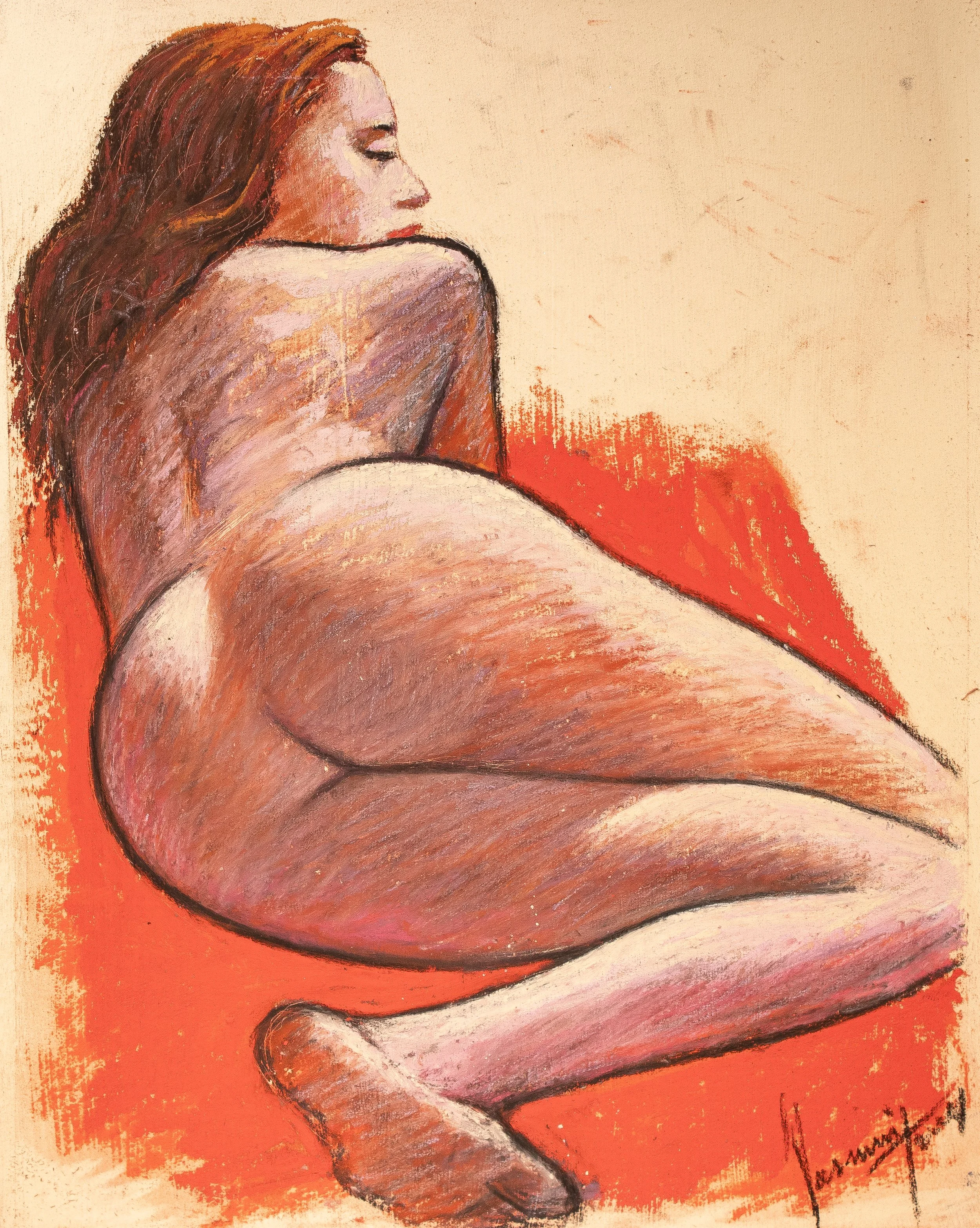 "Live Figure Studies", pastel on paper, 9 × 12 in., 2024