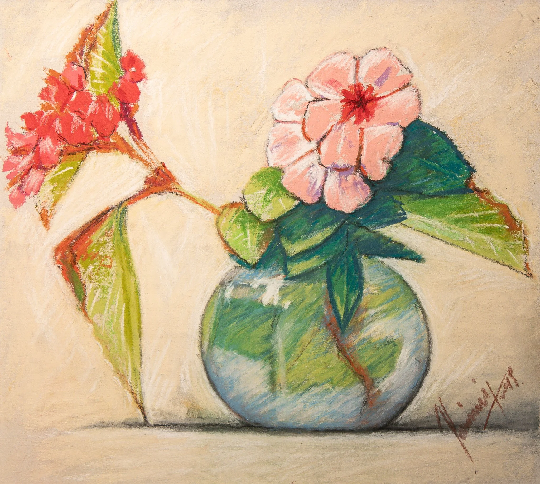 "Botanical Series", pastel on paper, 9 × 10 in., 2019