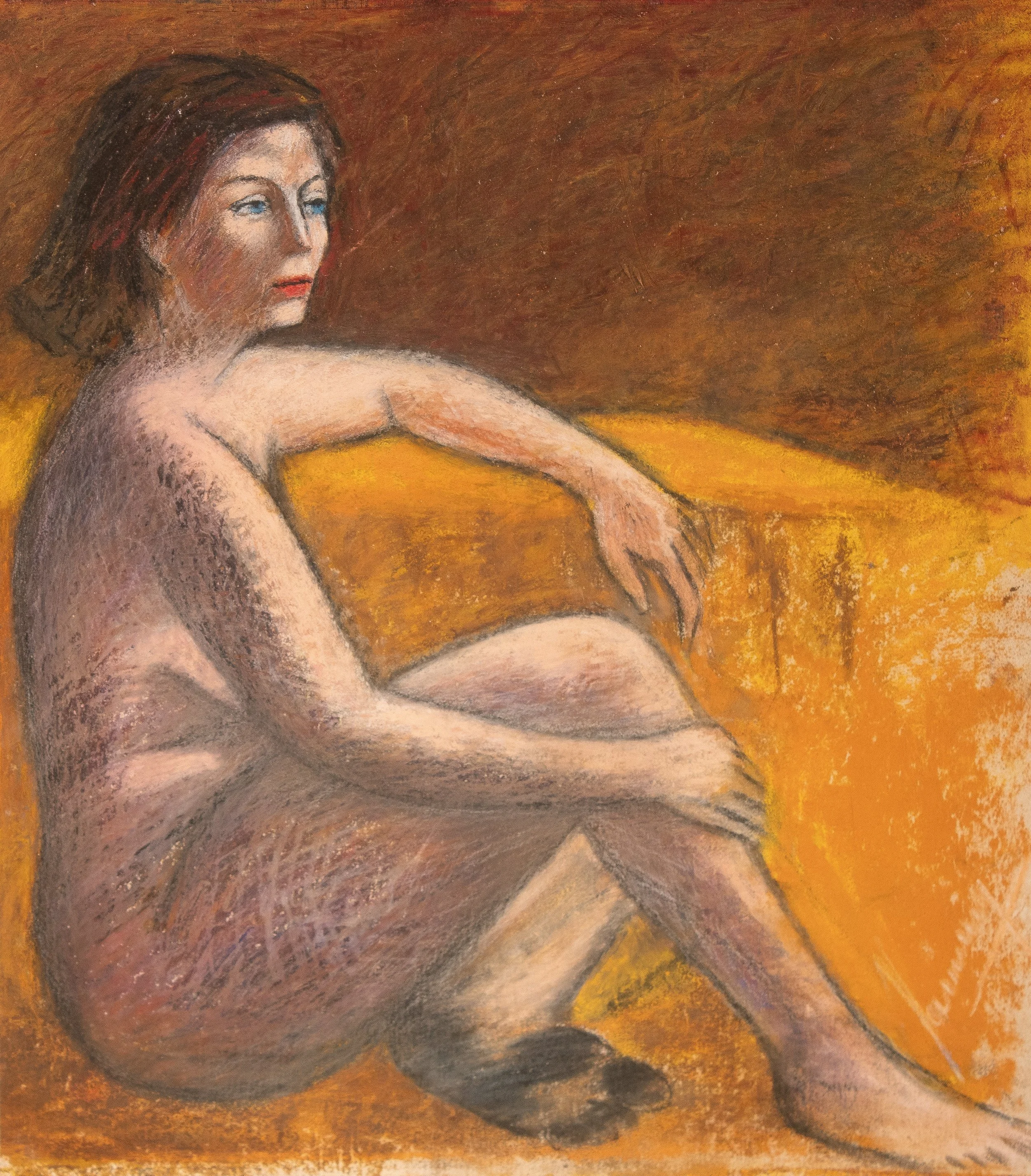 "Live Figure Studies", pastel on paper, 8.5 × 10 in., 2017