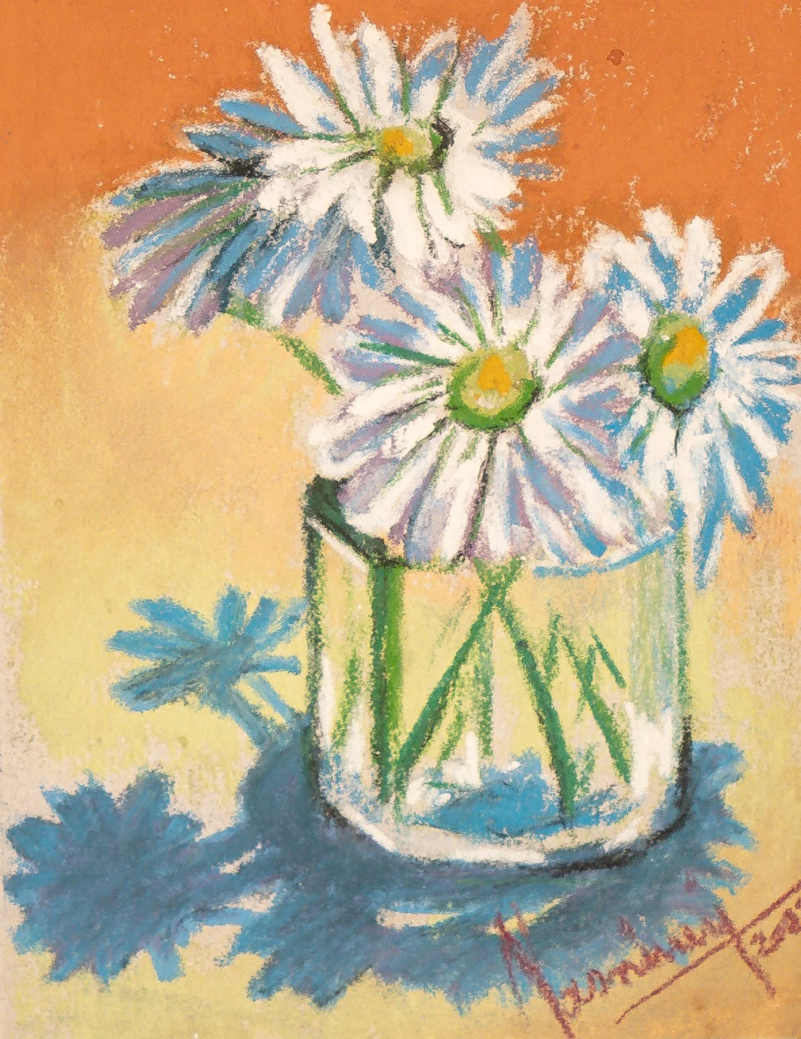 "Botanical Series", pastel on paper, 4 × 5 in., 2022