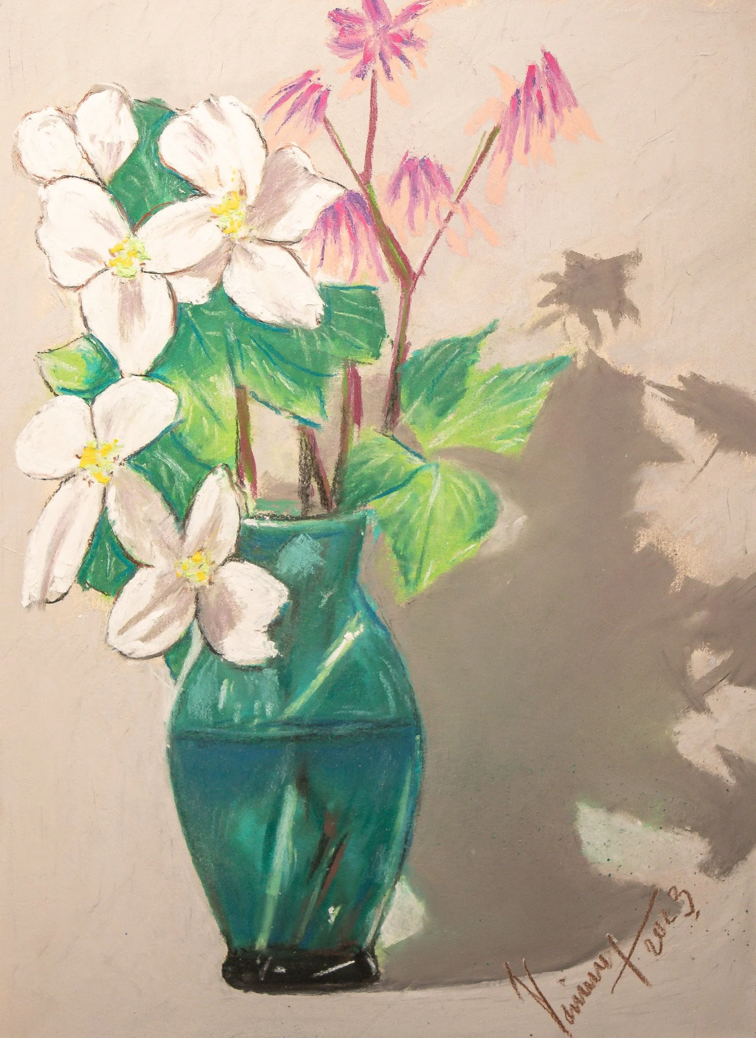 "Botanical Series", pastel on paper, 9 × 12 in., 2023