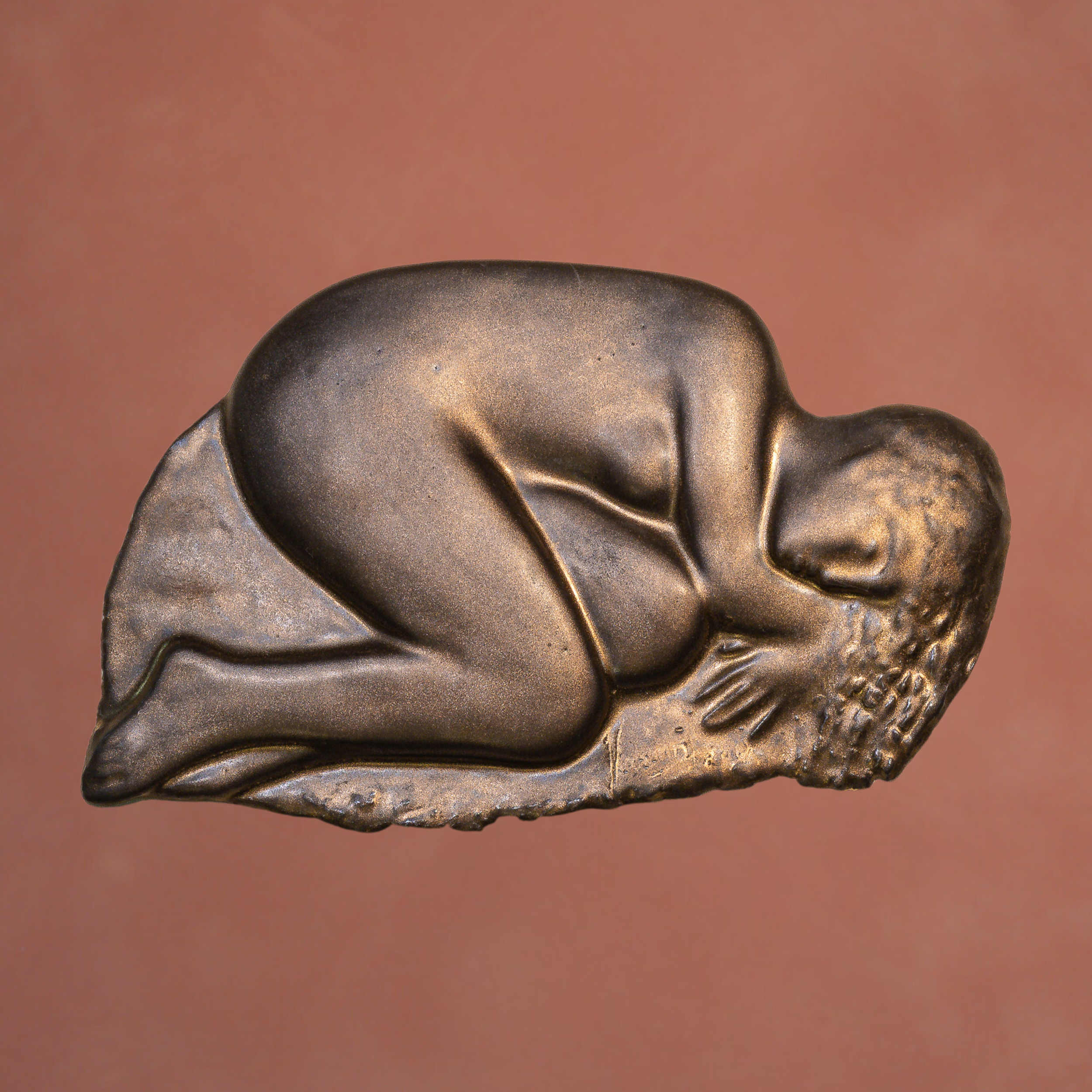 "Relief Studies", ceramic with metallic glaze, 12 × 15 in., 2016