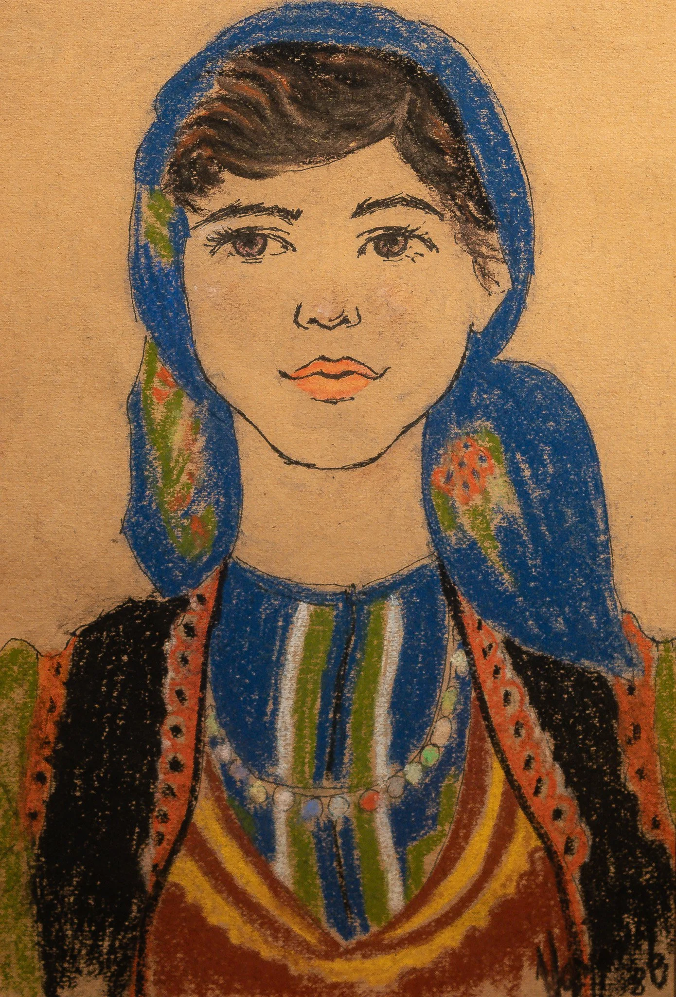 "Illyrian Roots I", mixed media on paper, 6.5 × 9 in., 1983