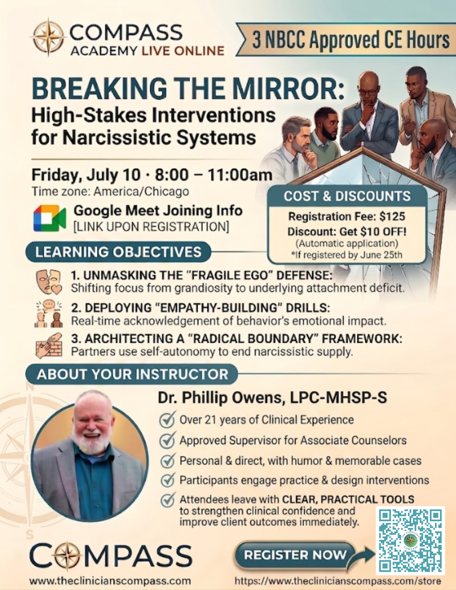 Compass Academy Live Online: Breaking the Mirror: High-Stakes Interventions for Narcissistic Systems