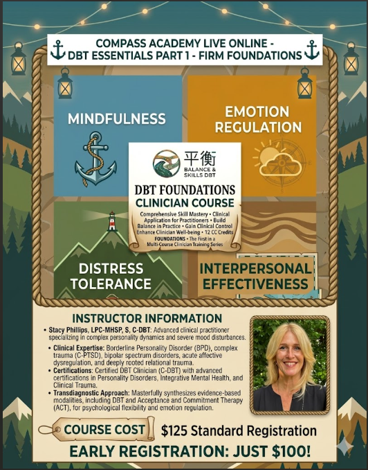Compass Academy Live Online- DBT Essentials Part 1- Firm Foundations