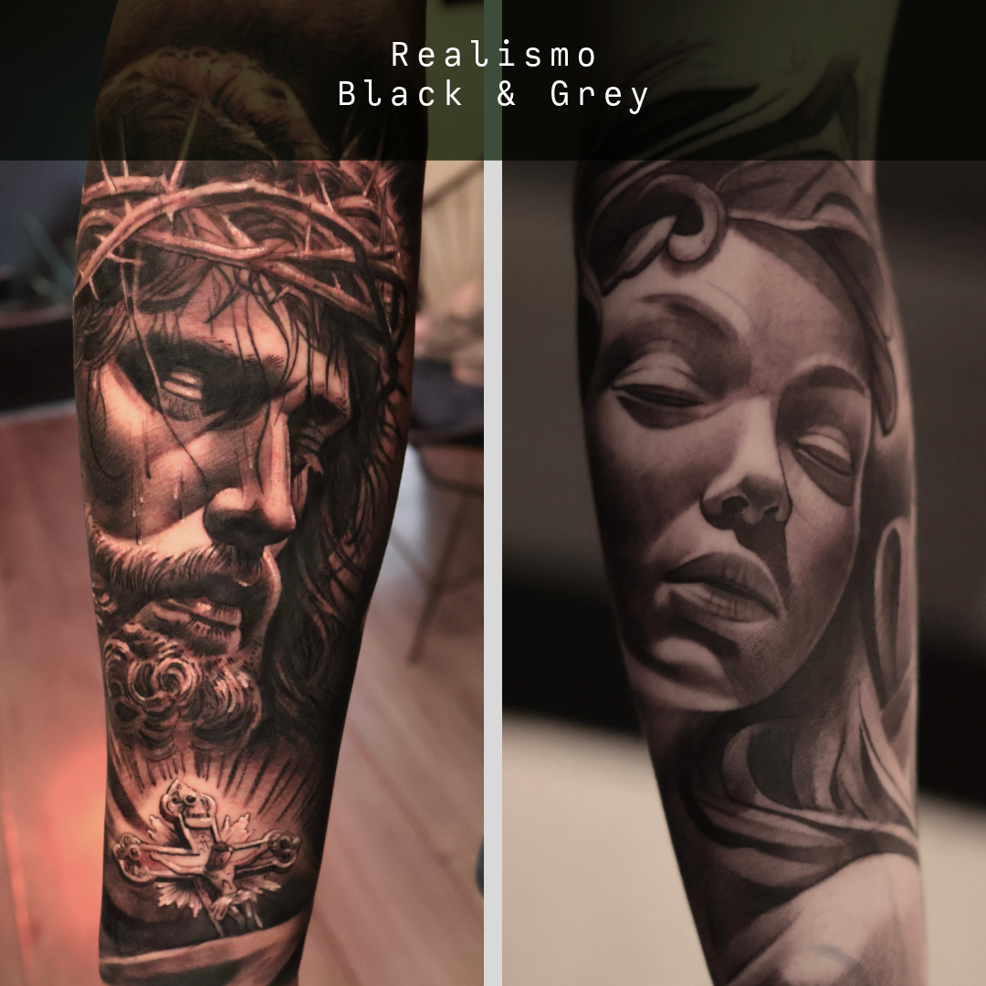 En la navaja tattoo hacemos retratos realistas en cualquier estilo, puede ser lo que imagines, cuéntanos tus ideas 