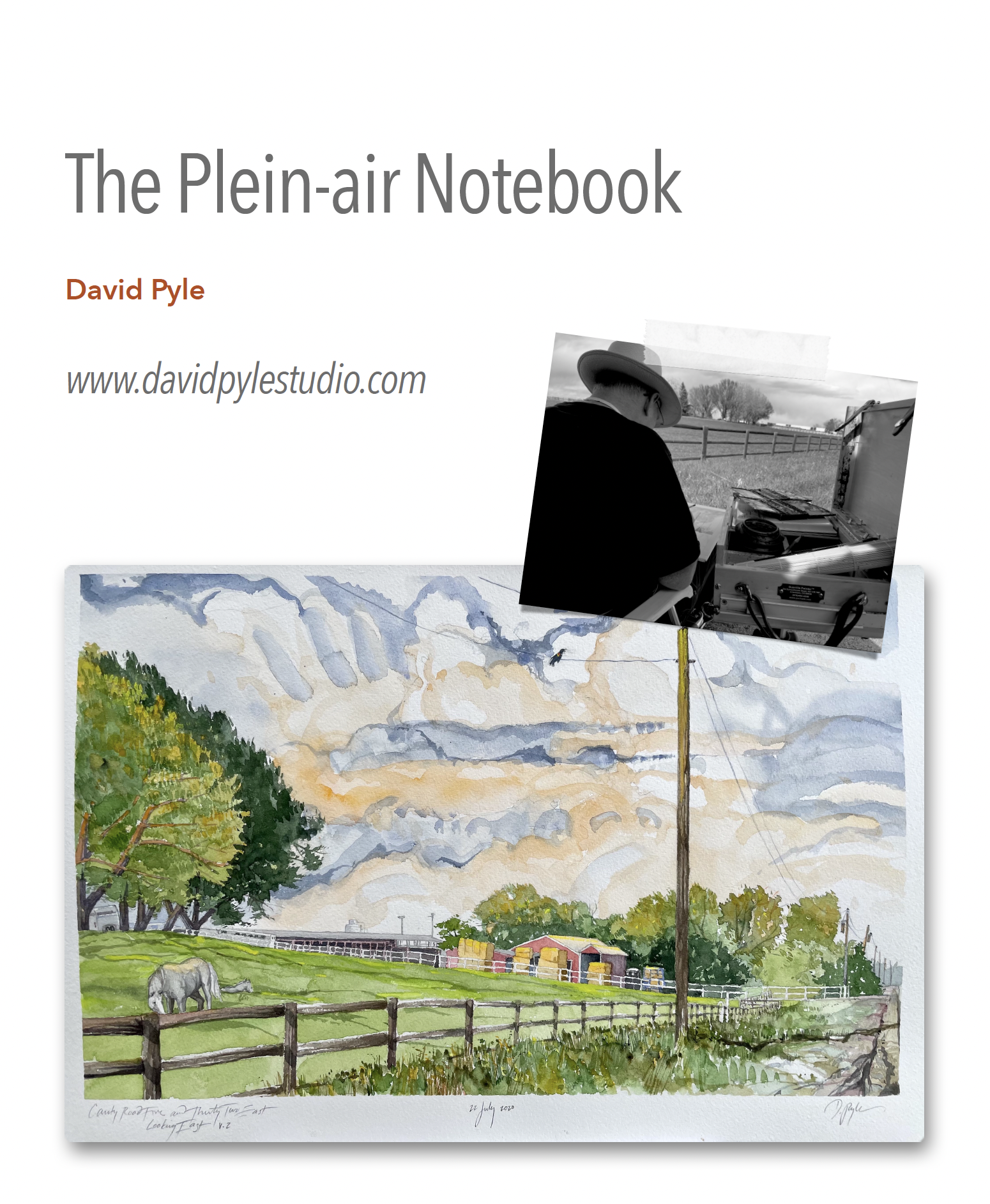 This book is for anyone interested in the immediacy and pleasures of drawing or painting out doors!