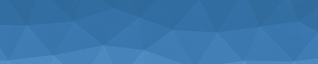 Blue geometric patterned background.