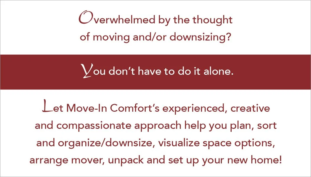 Move-In Comfort Business Card by Em GRAPHICS art LLC