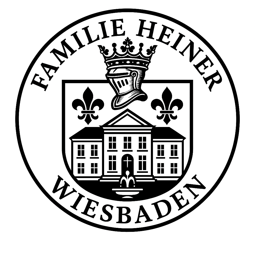 Familienwappen der Familie Heiner aus Wiesbaden als Symbol für Werte, Tradition und Zusammenhalt