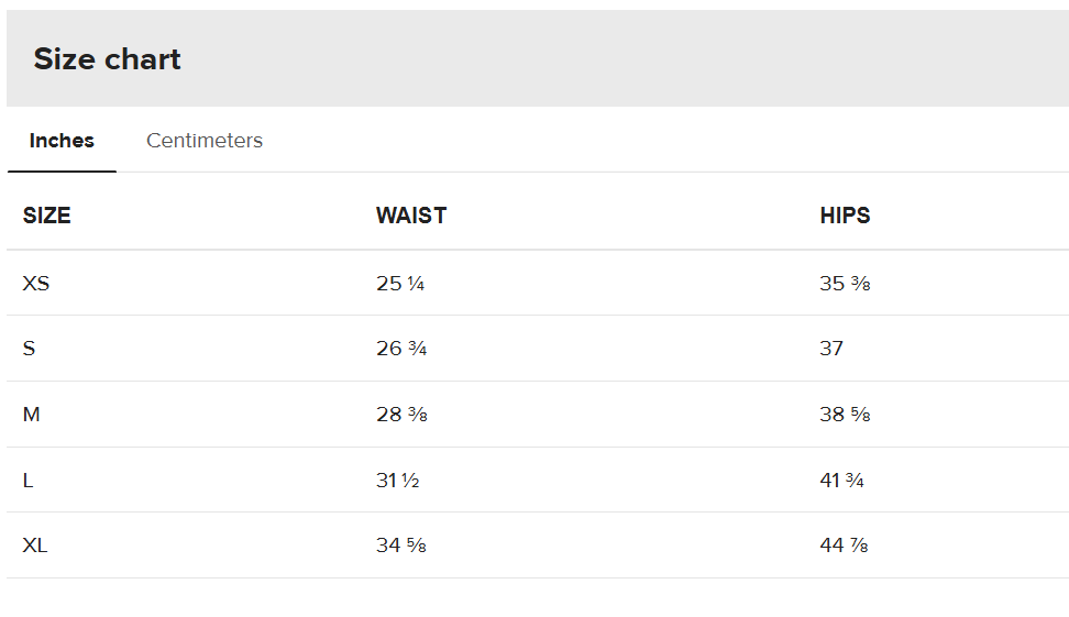 Regular Yoga Leggings size chart.png