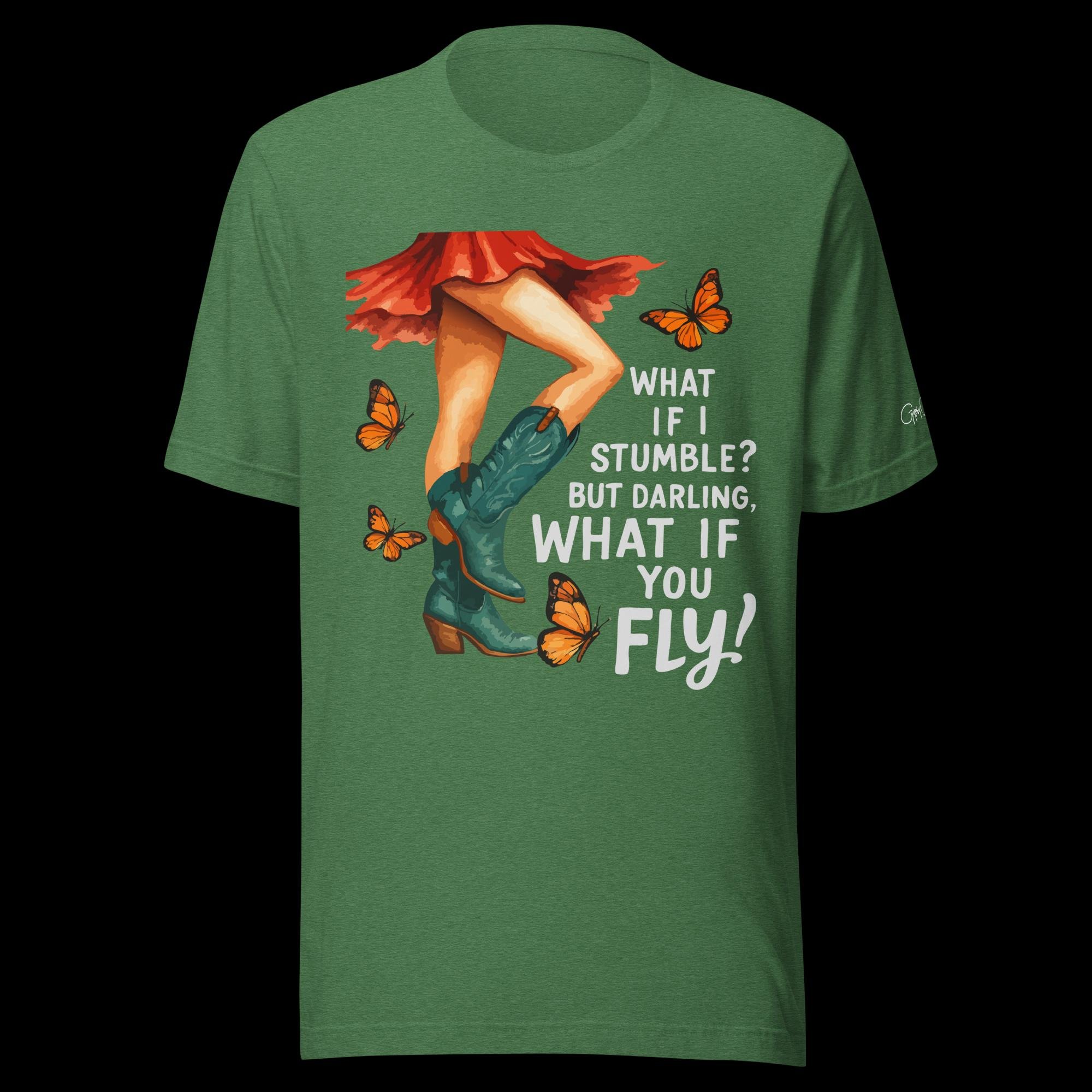 U-T-DA-009-M - Dancer - What if I Stumble - M - Unisex Tee