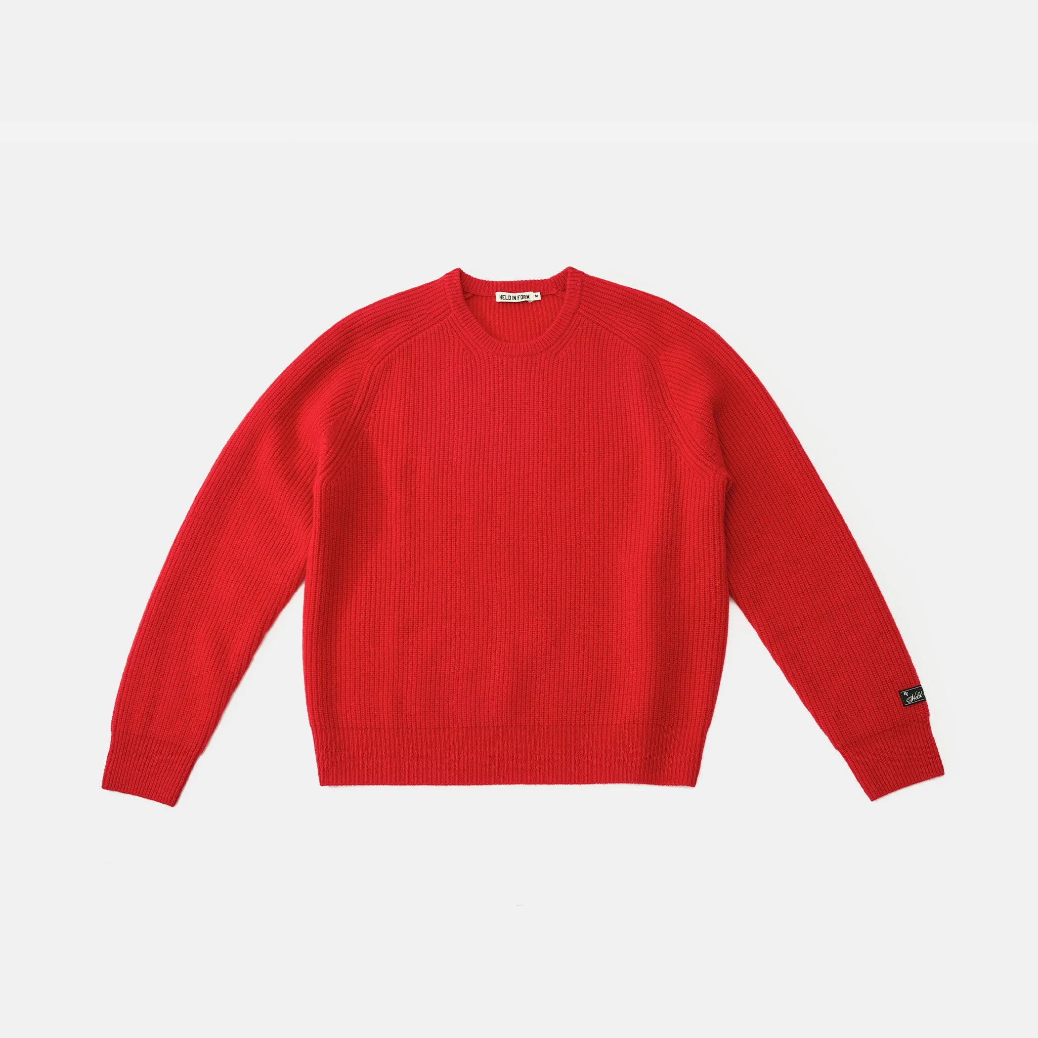 Merino Rib Knit - Crimson