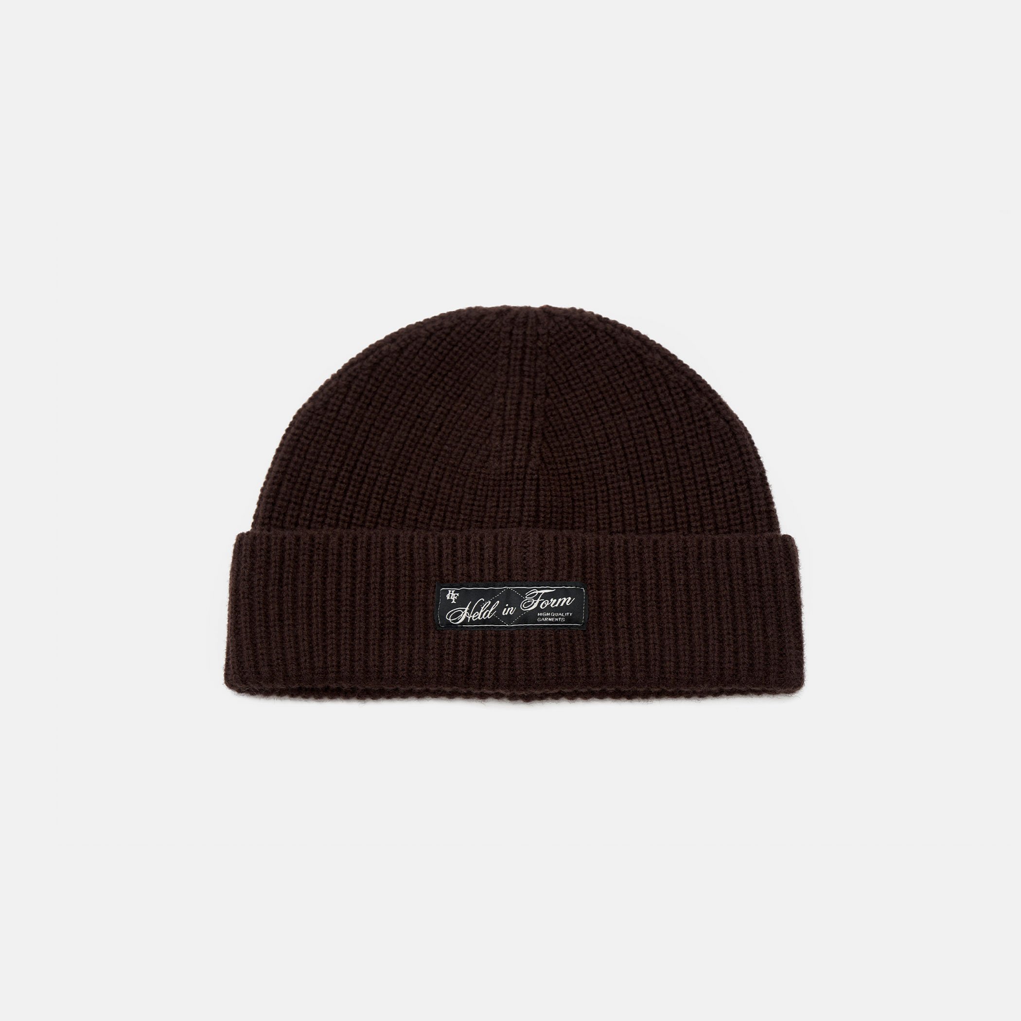 Merino Rib Watch Cap - Coffee