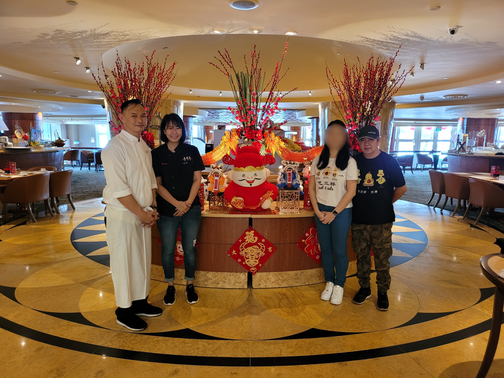 With Fullerton Hotel Executive Head Chef Zach