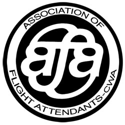 Association of Flight Attendants CWA logo.