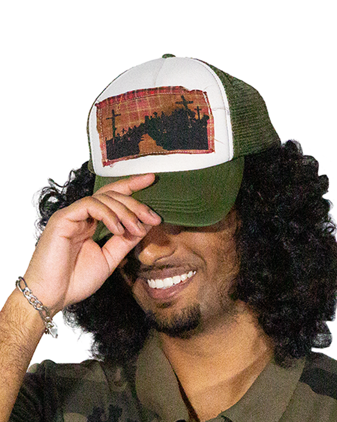 Flannel Trucker Hat