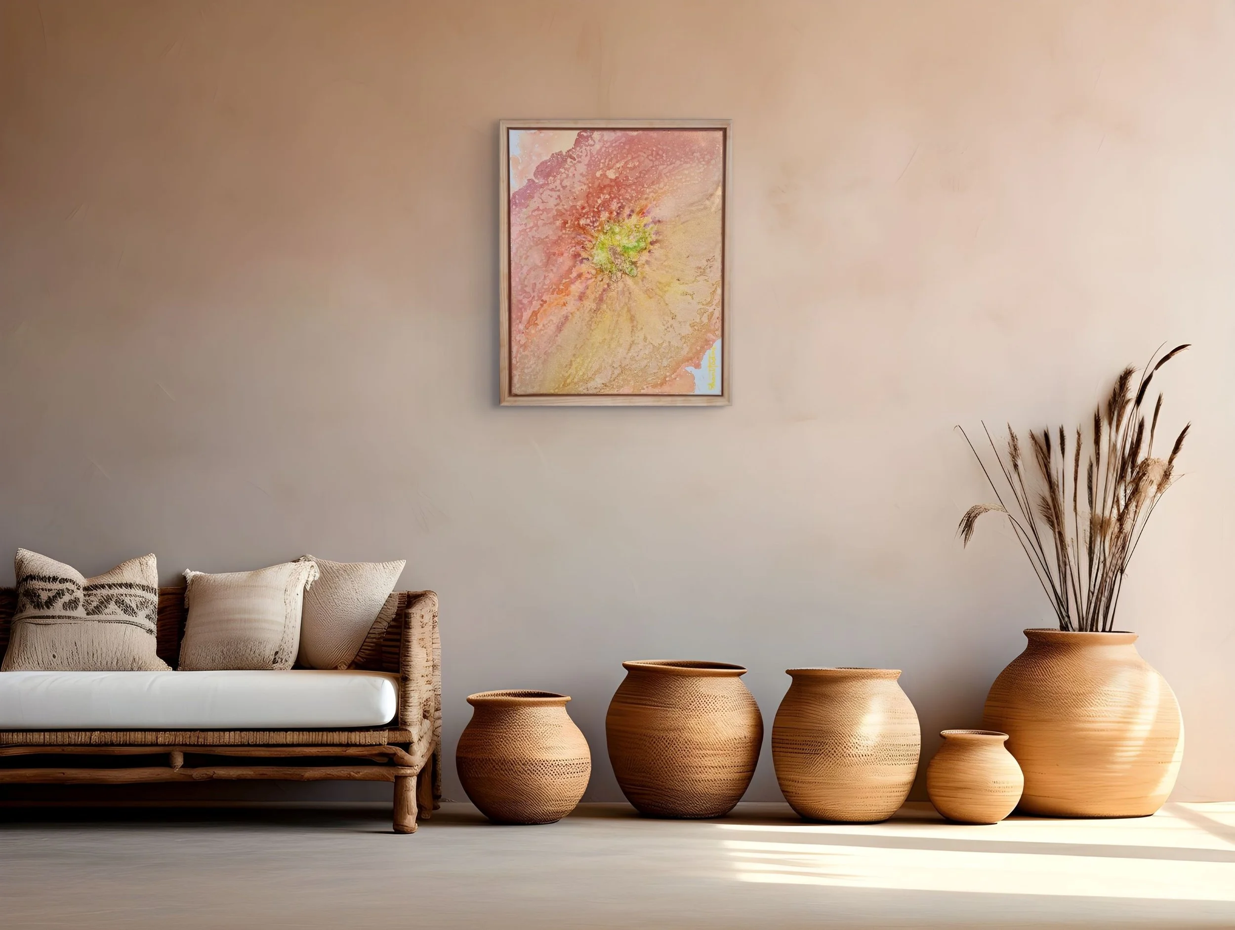 NEW! | Expansion II | Conceptual Piece | Framed | Textured Mixed Media on Canvas | 20" x 16"