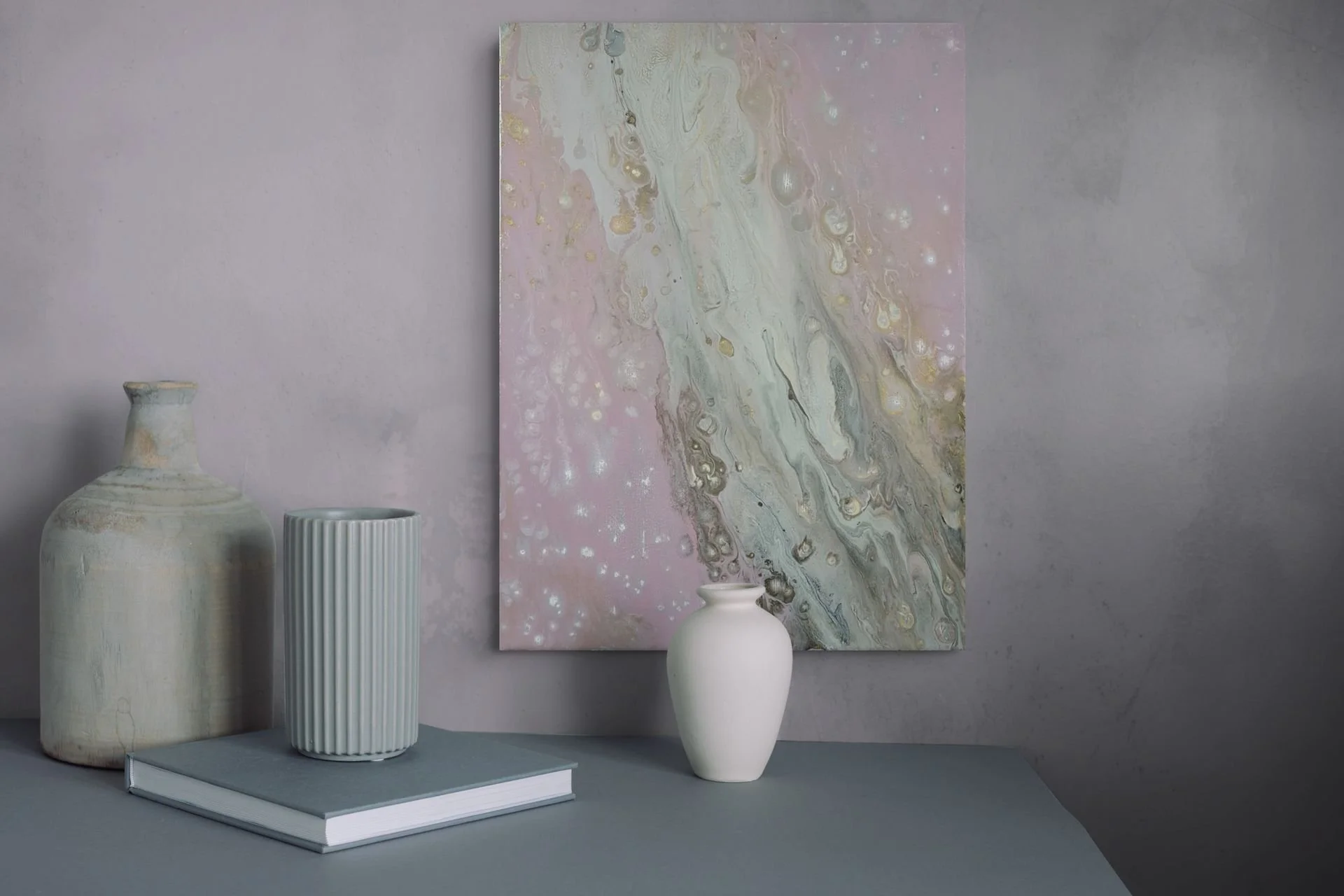 Flow - Eucalypt | Mixed Media on Canvas |  16" x 12"
