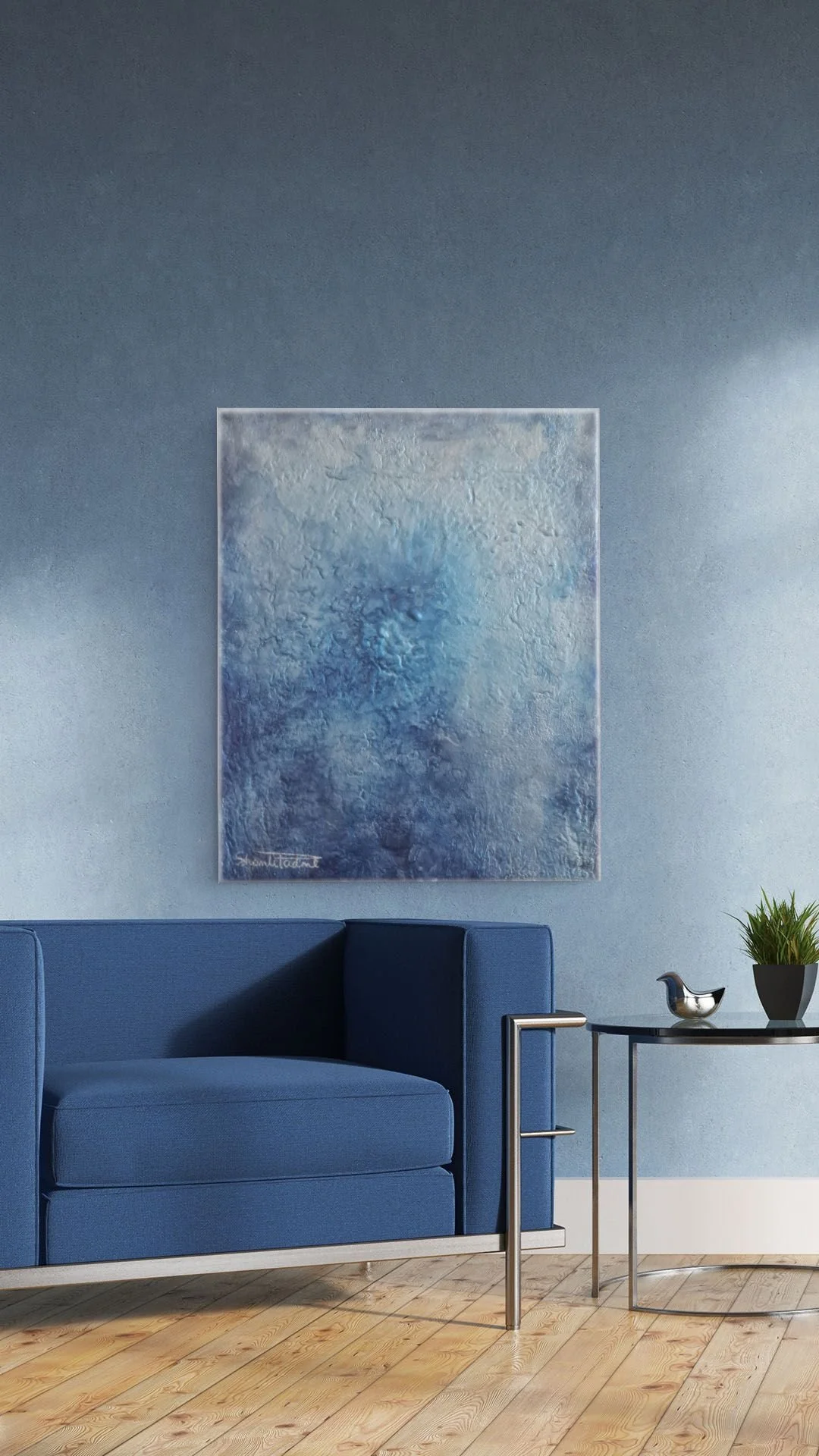 Space - Formation | Conceptual Piece | Framed | Mixed Media on Textured Canvas | 20" x 16"