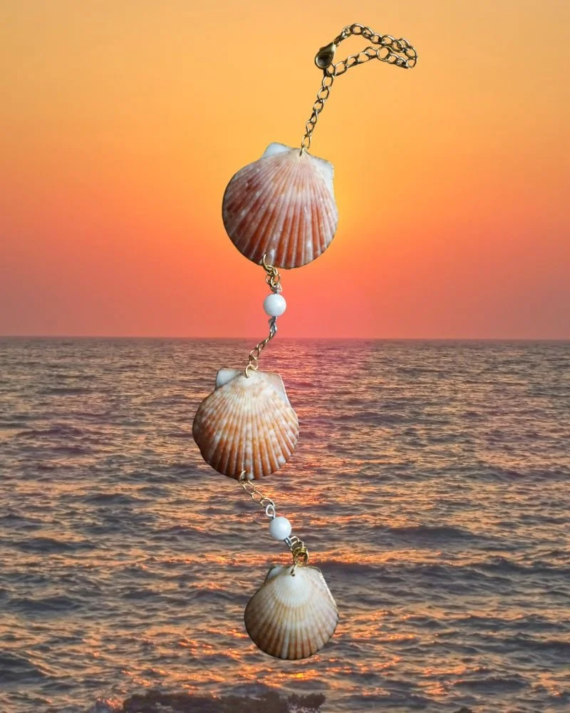 Seashell Keychain Charm